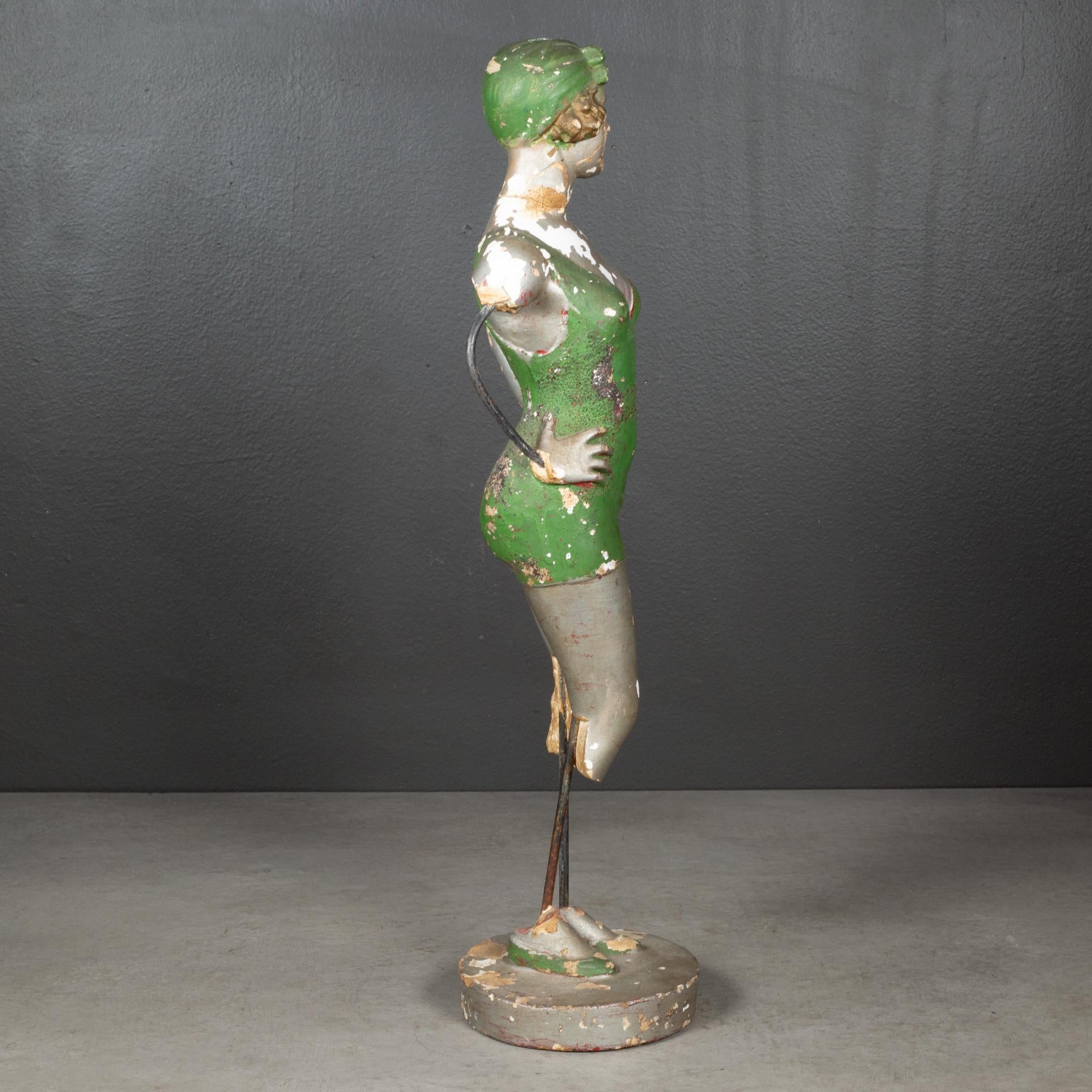 Early 20th Century Distressed Plaster Statue, circa 1920-1940 In Good Condition In San Francisco, CA
