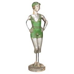 Antique Early 20th Century Distressed Plaster Statue, circa 1920-1940