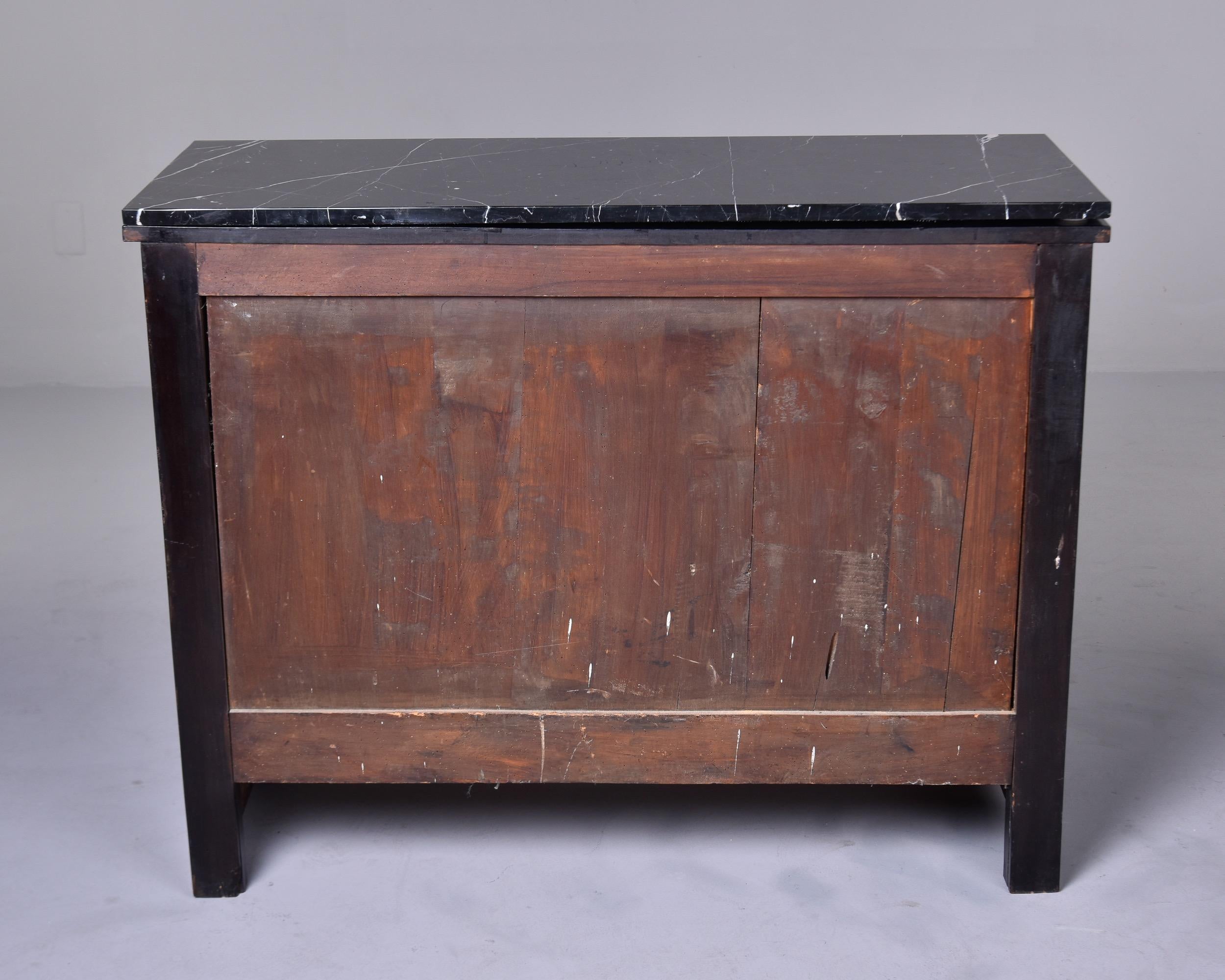 Early 20th C Ebonised Mahogany Empire Style Chest of Drawers For Sale 4