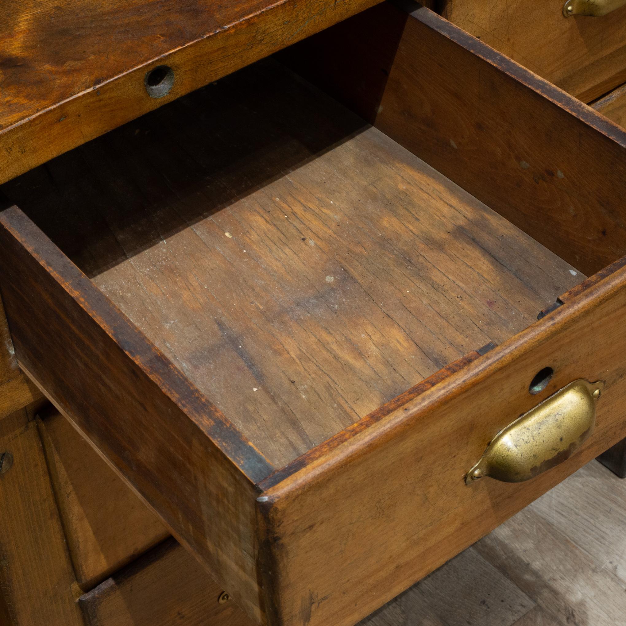 Early 20th c. E.H. Sheldon Industrial Science Class Lab Workbench c.1920 7