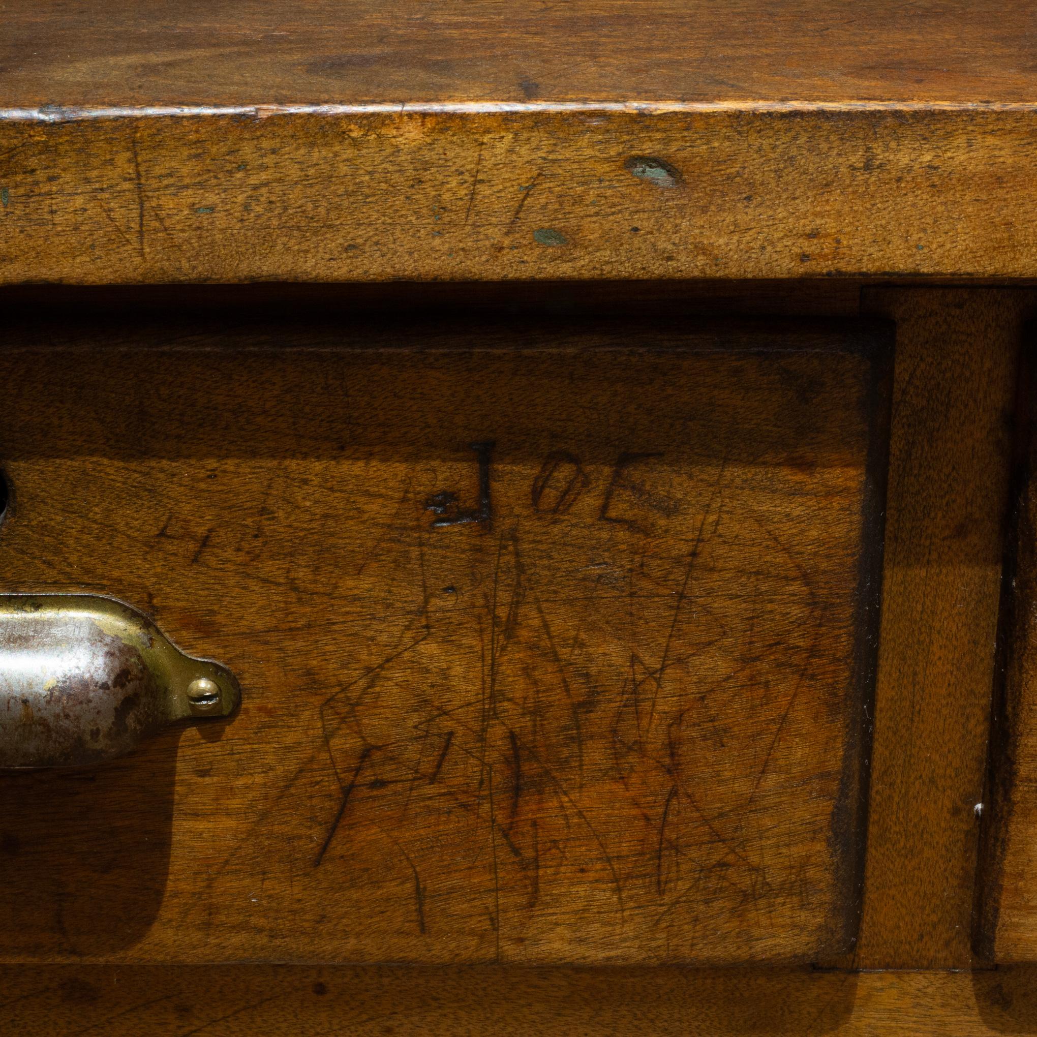 Early 20th c. E.H. Sheldon Industrial Science Class Lab Workbench c.1920 8
