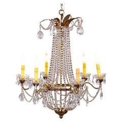 Early 20th C Empire Style Six Light Chandelier