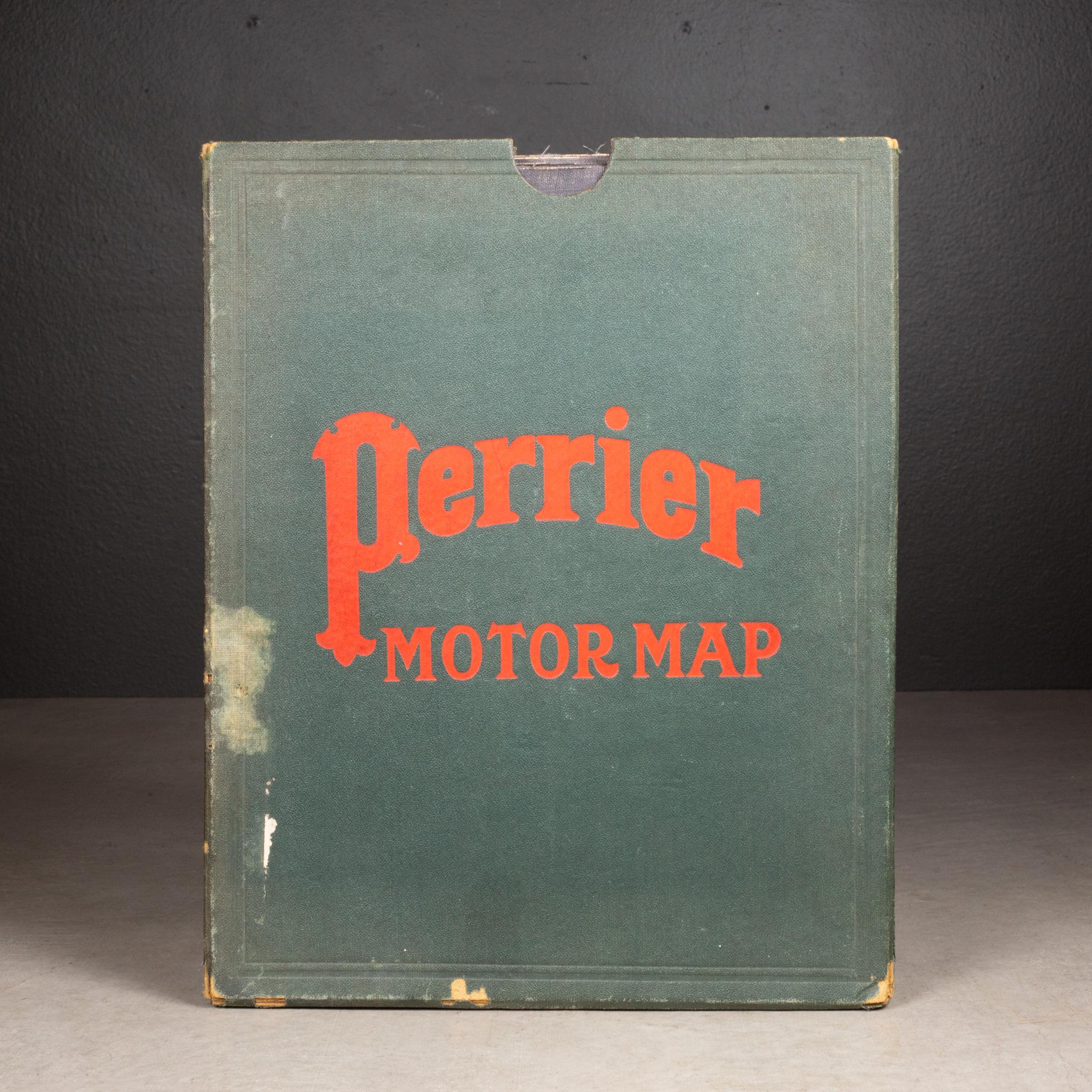 Britannique A.I.C., début du 20e siècle. Wales and Wales Perrier Motor Map c.C. 1910 en vente