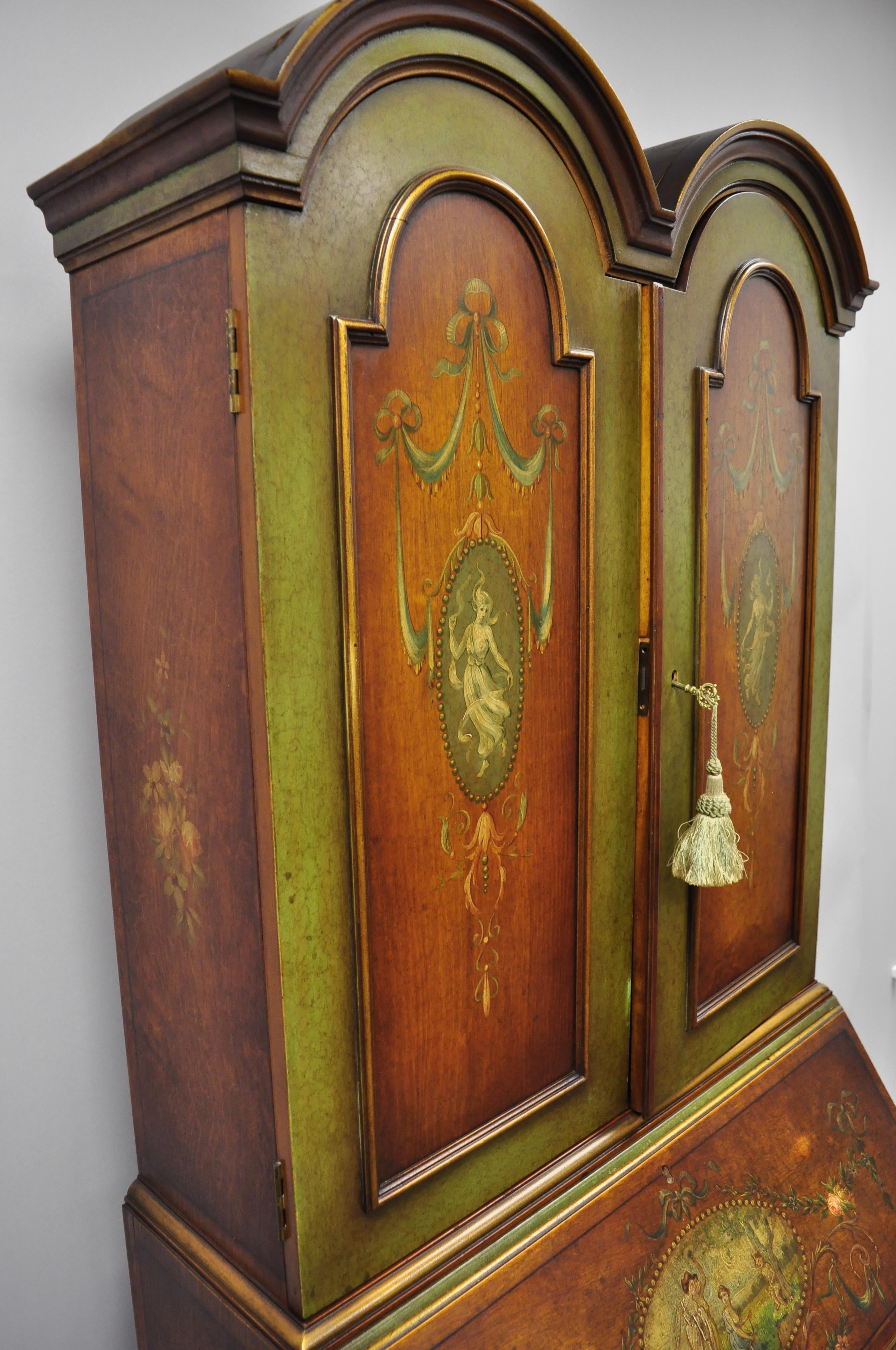 british carved chair and secretary desk refunish