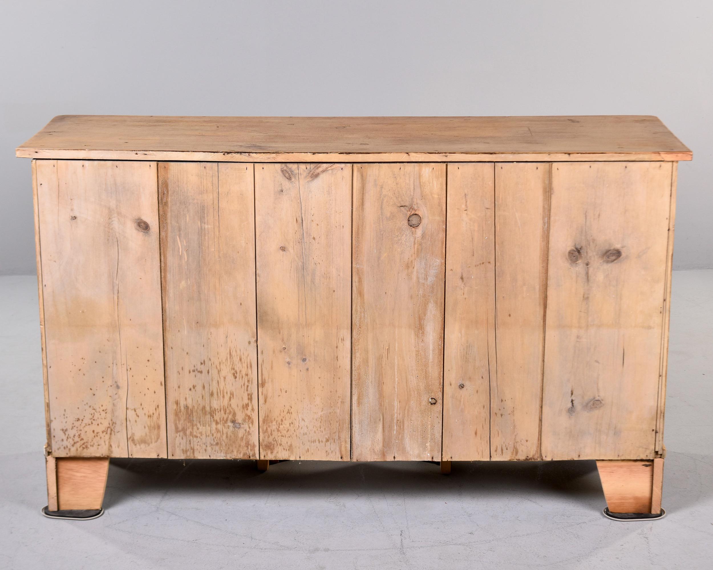 Early 20th C English Chippendale Style Pine Chest For Sale 5