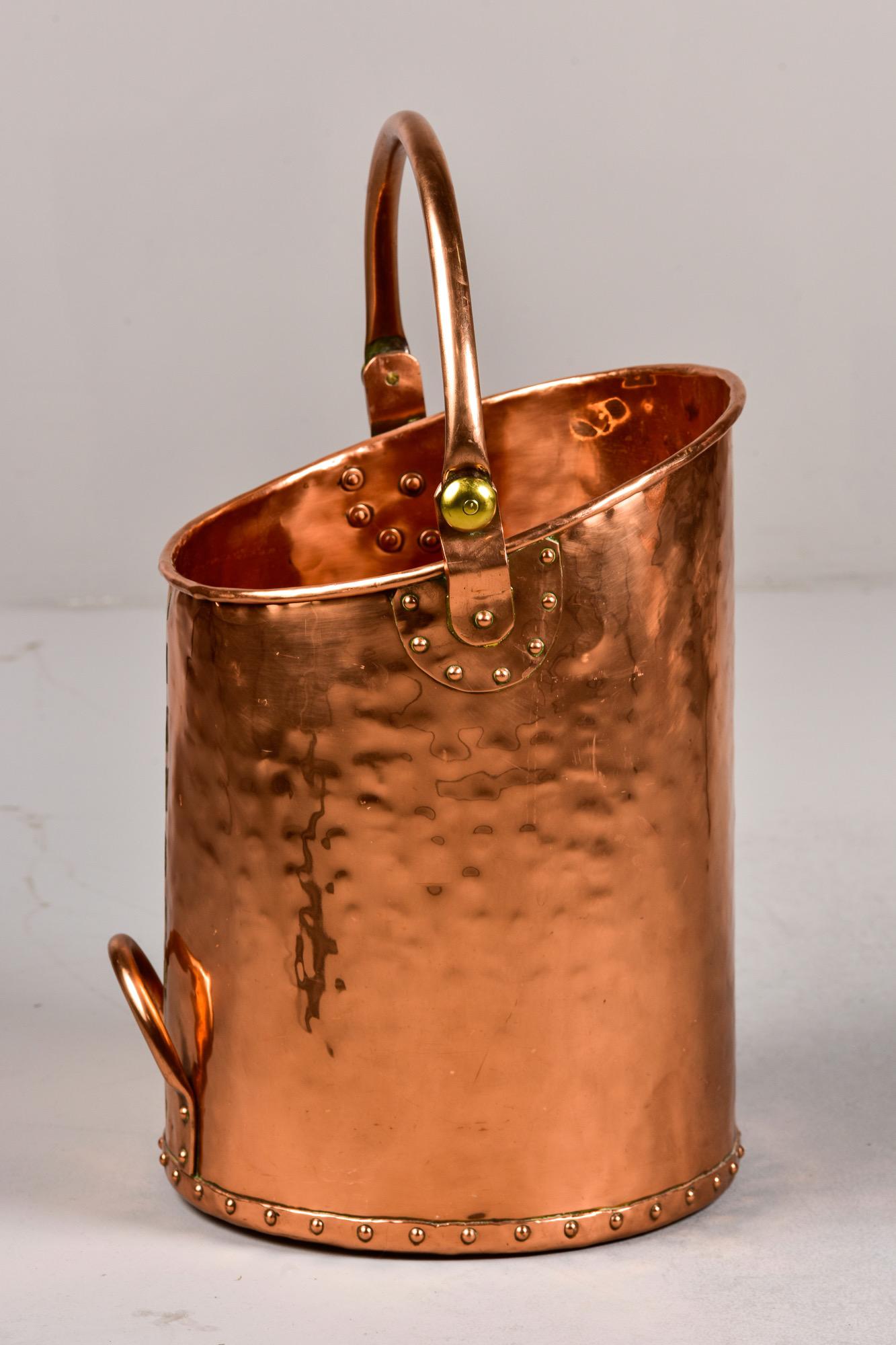 copper coal bucket