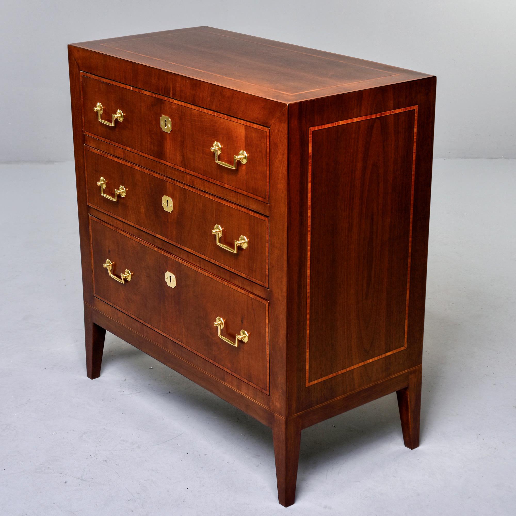 Early 20th C English Mahogany Chest of Drawers 6