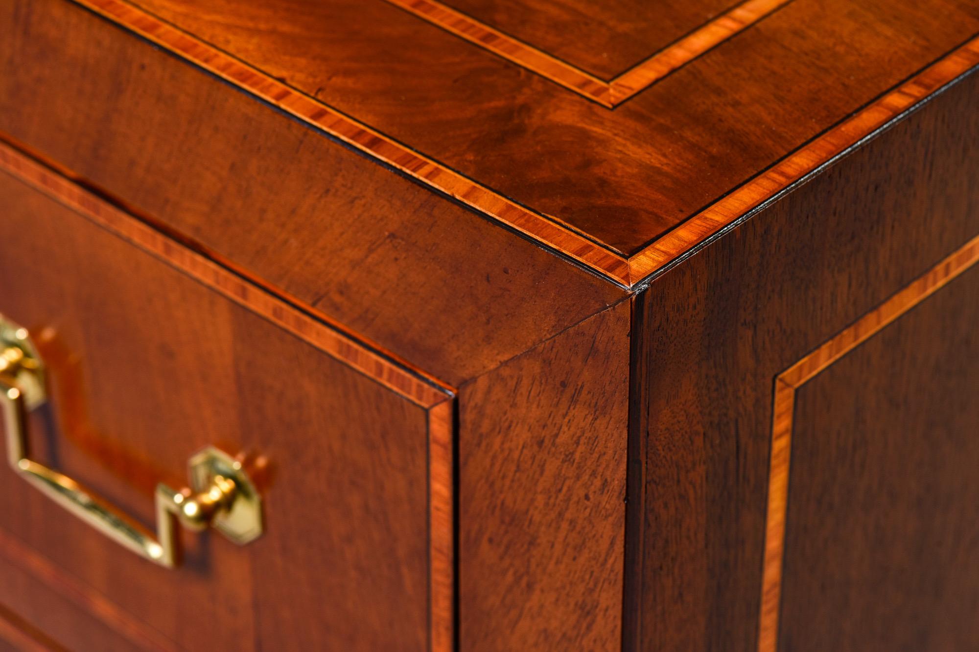 Early 20th C English Mahogany Chest of Drawers 2