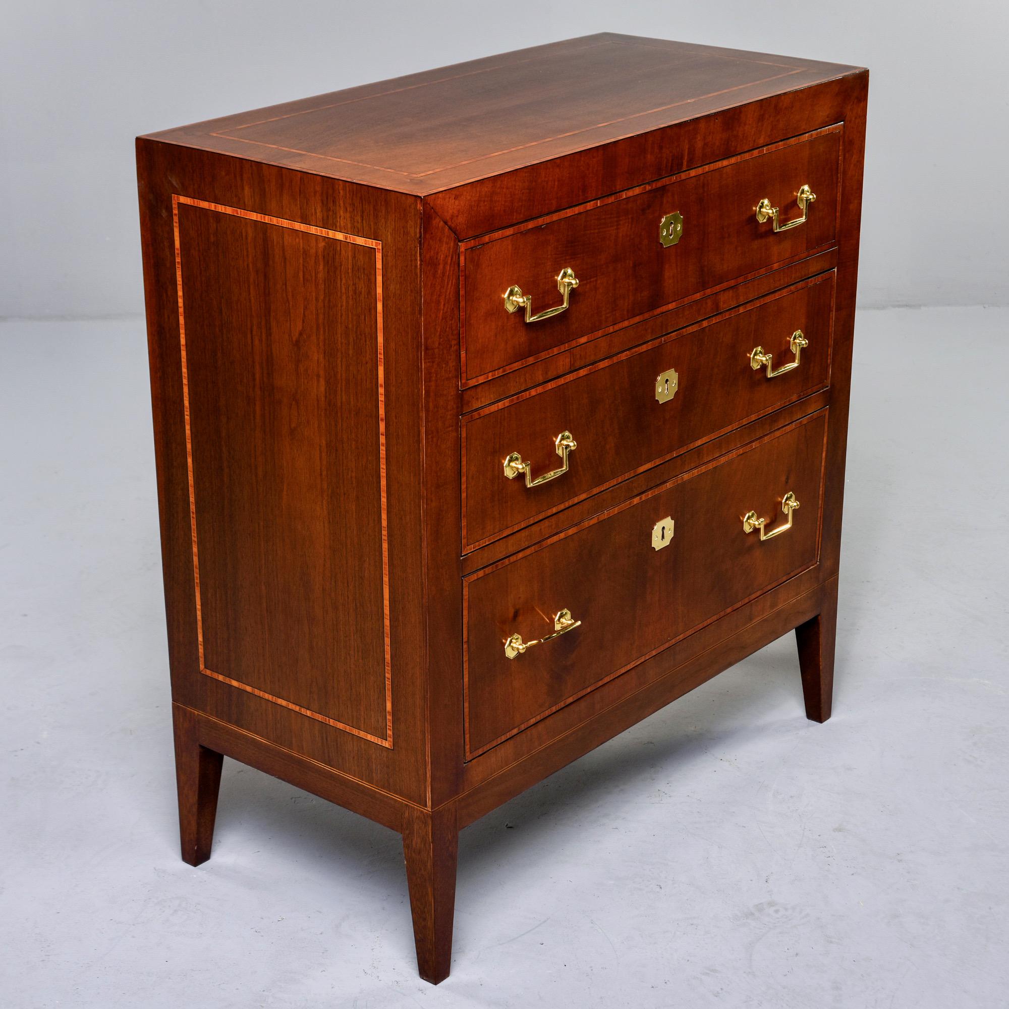 Early 20th C English Mahogany Chest of Drawers 4