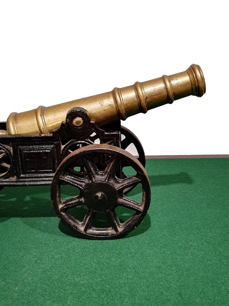 Iron Early 20th Century English Model of a Starting Cannon For Sale