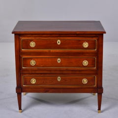 Early 20th Century English Small Cherry Three Drawer Chest