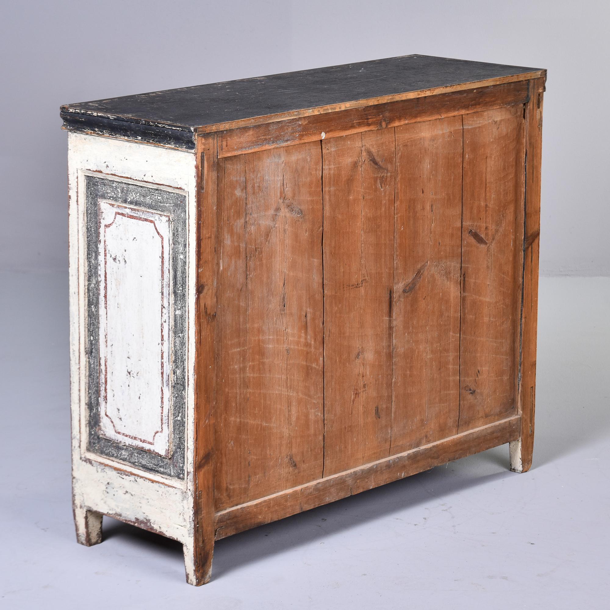 Early 20th C English Two Door Painted Cabinet For Sale 1