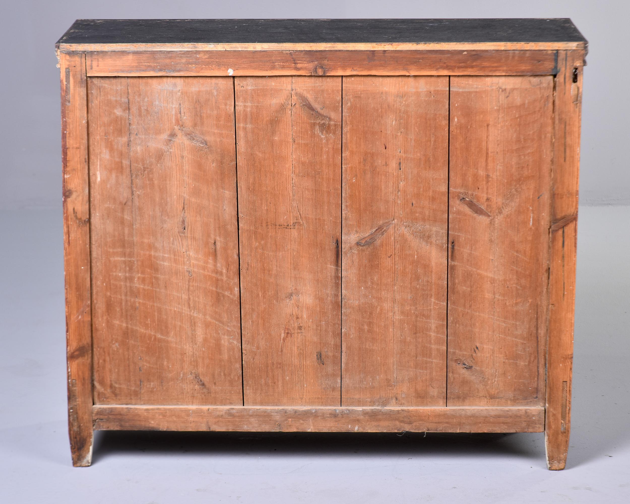 Early 20th C English Two Door Painted Cabinet For Sale 2