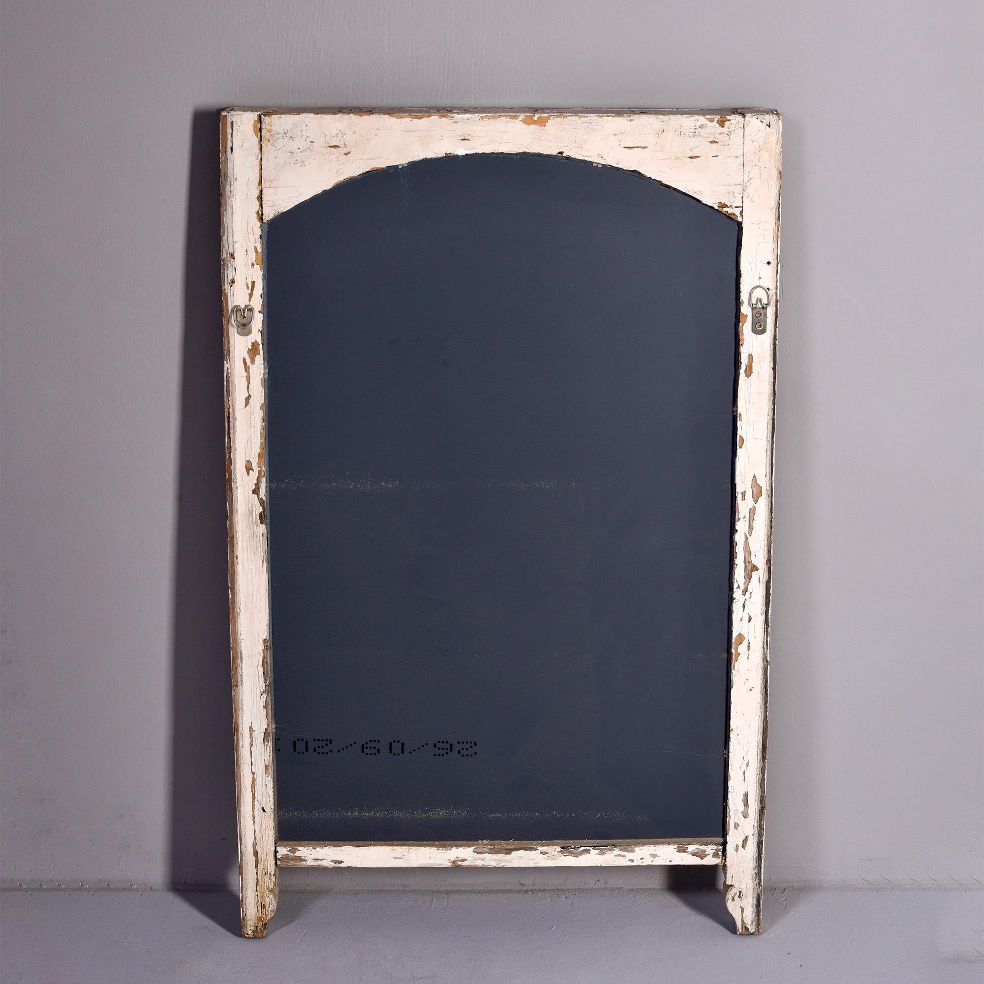 Early 20th Century Early 20th C English White Painted Window Frame Mirror For Sale