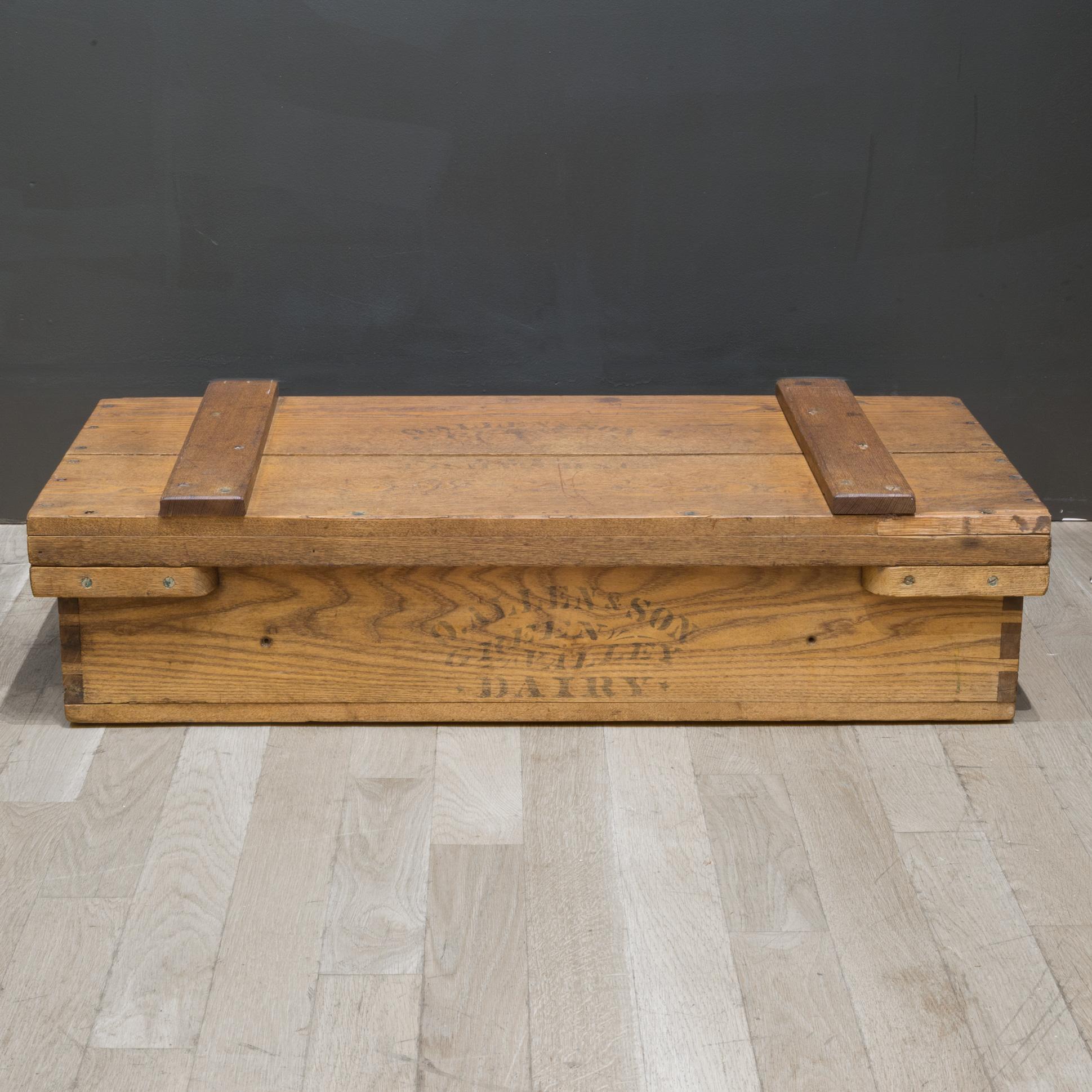 Rustic Early 20th C. Farmers Market Trunk C.1940 For Sale