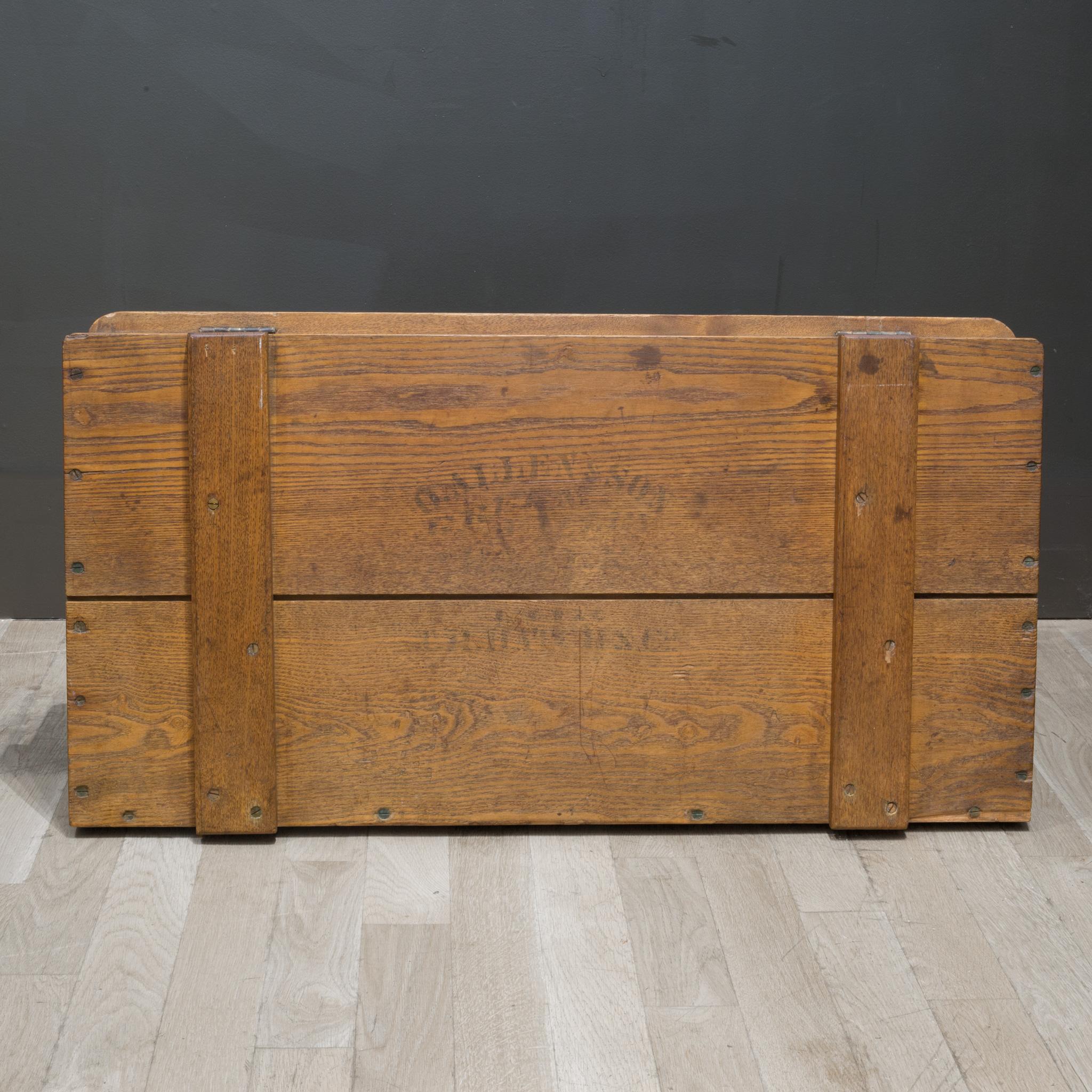 Early 20th C. Farmers Market Trunk C.1940 For Sale 2