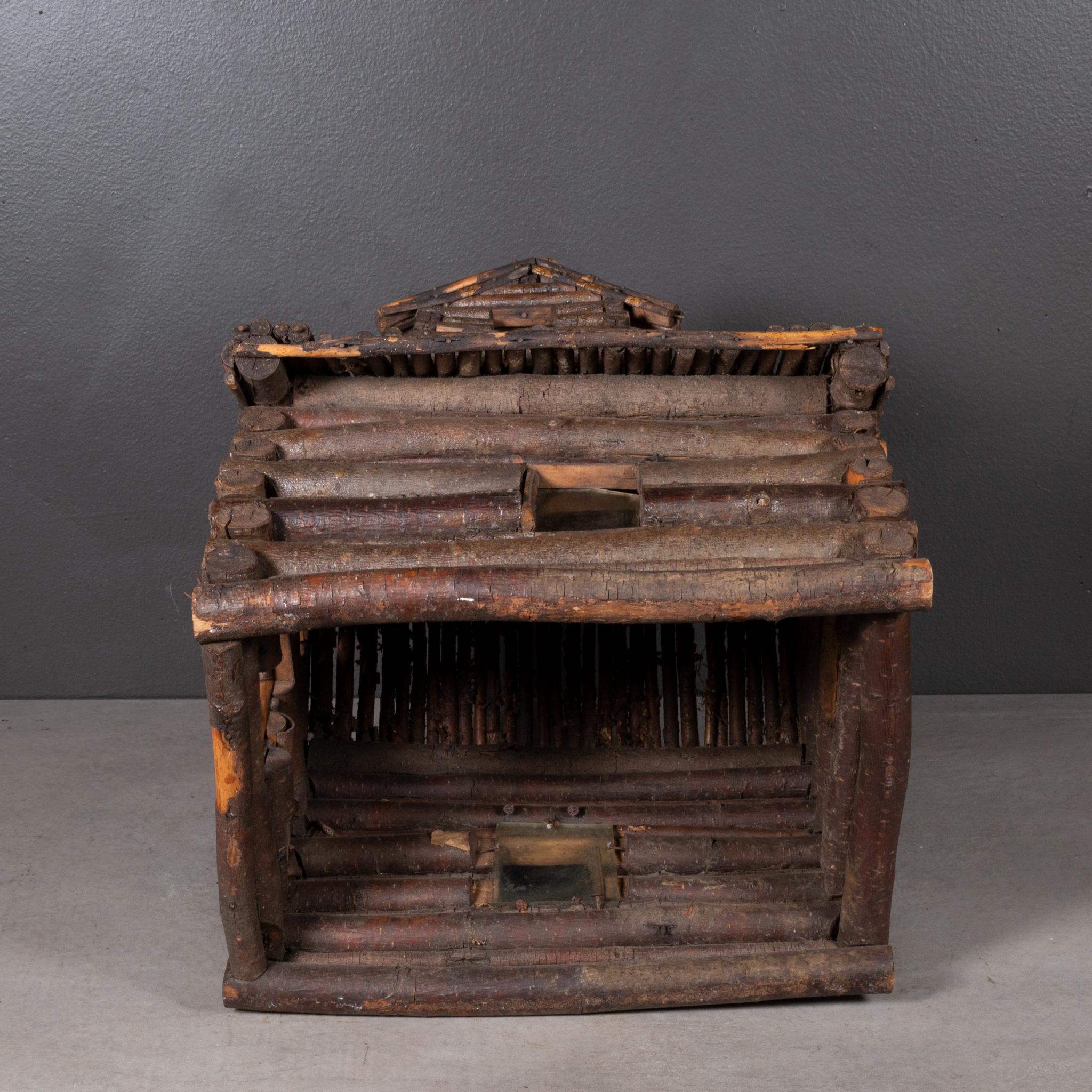 Early 20th c. Folk Art Log Cabin Model c.1900-1940 (FREE SHIPPING) For Sale 1