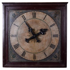 Early 20th Century Framed French Antique Clock Face