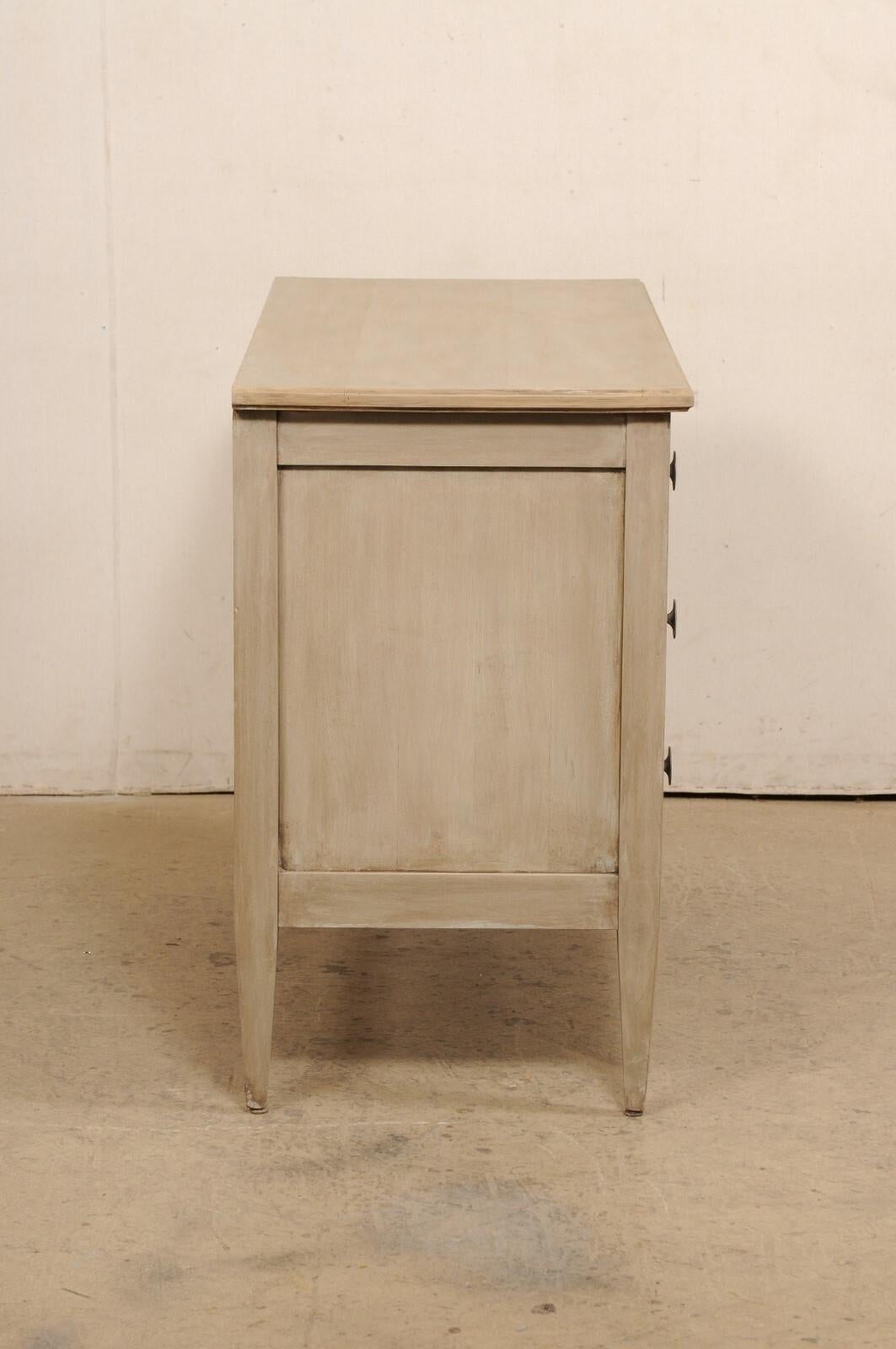 Early 20th C. French Commode Designed in Clean Lines, Neutral Colors For Sale 4
