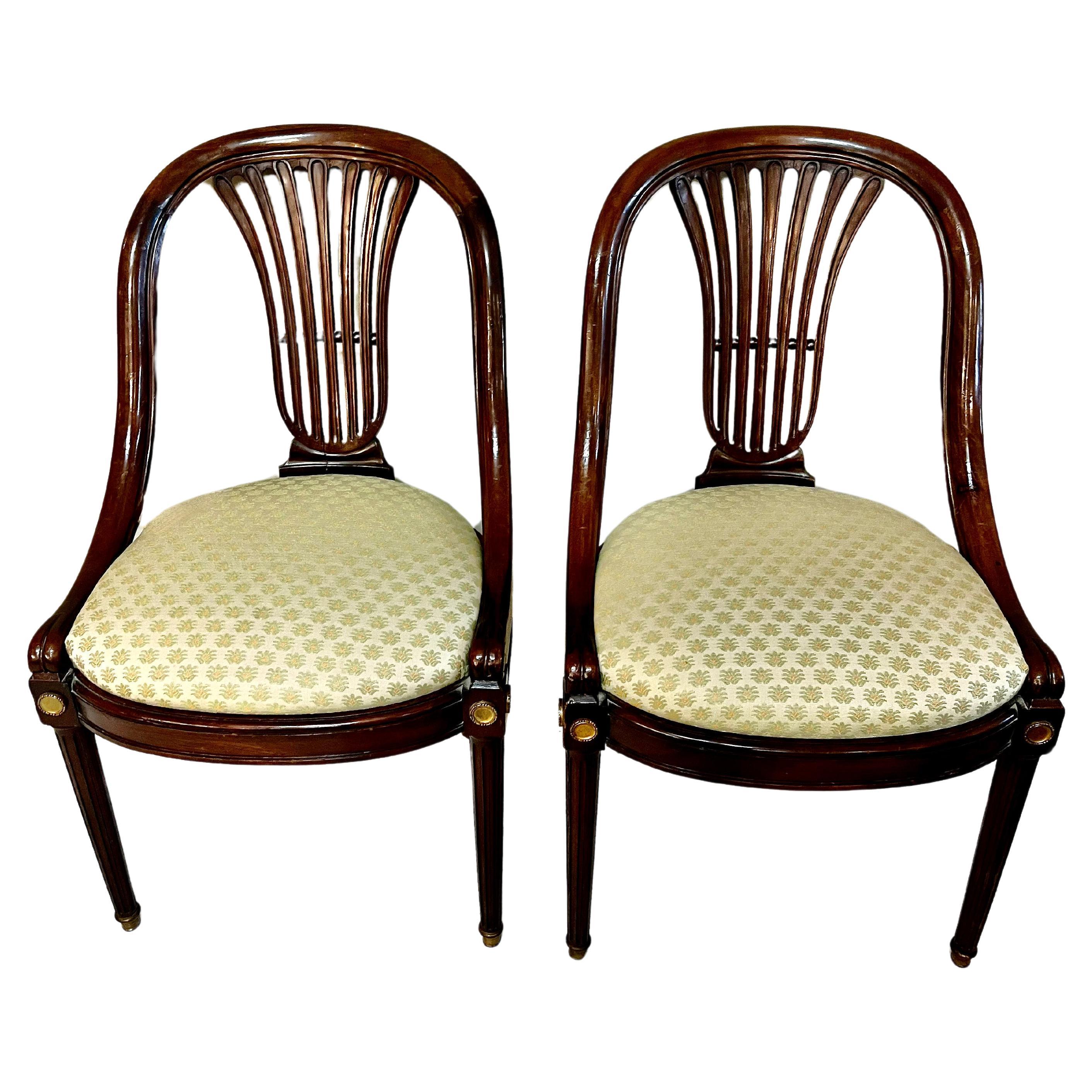 Early 20th c. French Dining Chairs, Set of 8 1