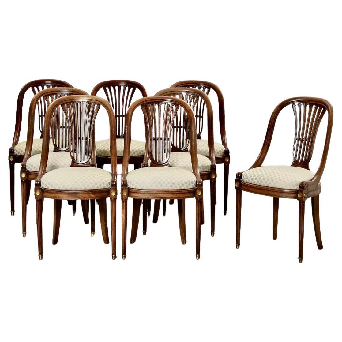 Early 20th c. French Dining Chairs, Set of 8