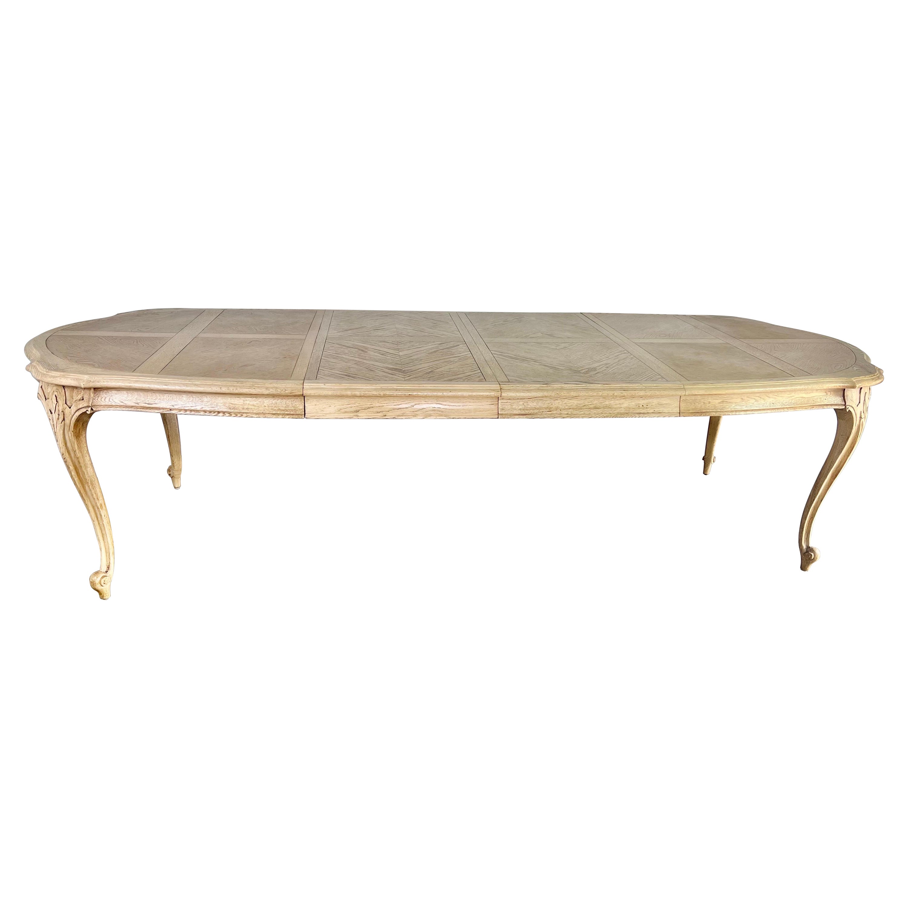 Early 20th C. French Dining Table W/ Two Leaves