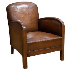 Early 20th c. French Library Club Chair c.1930-1940