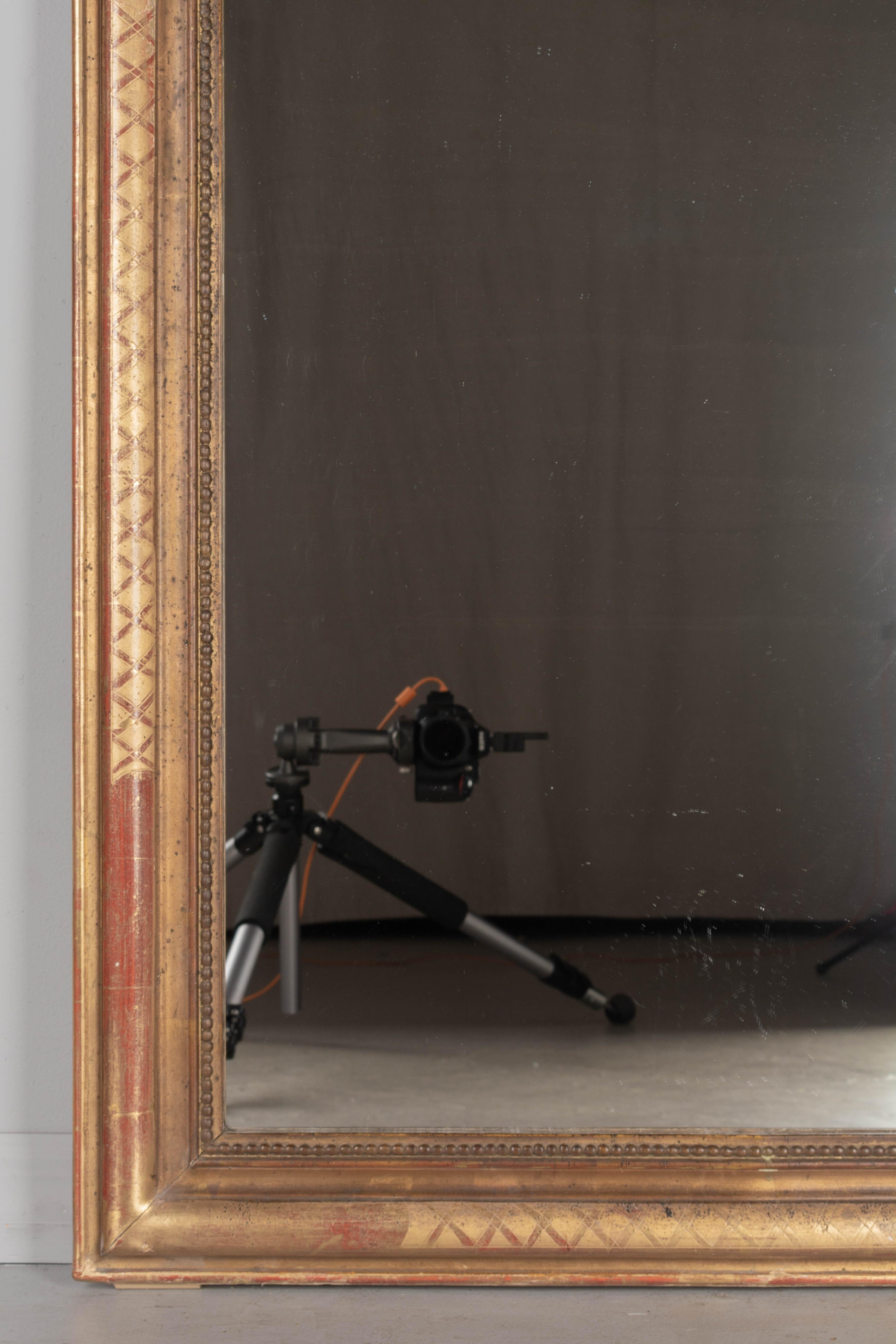 20th Century Early 20th c. French Louis Philippe Style Gilded Mirror