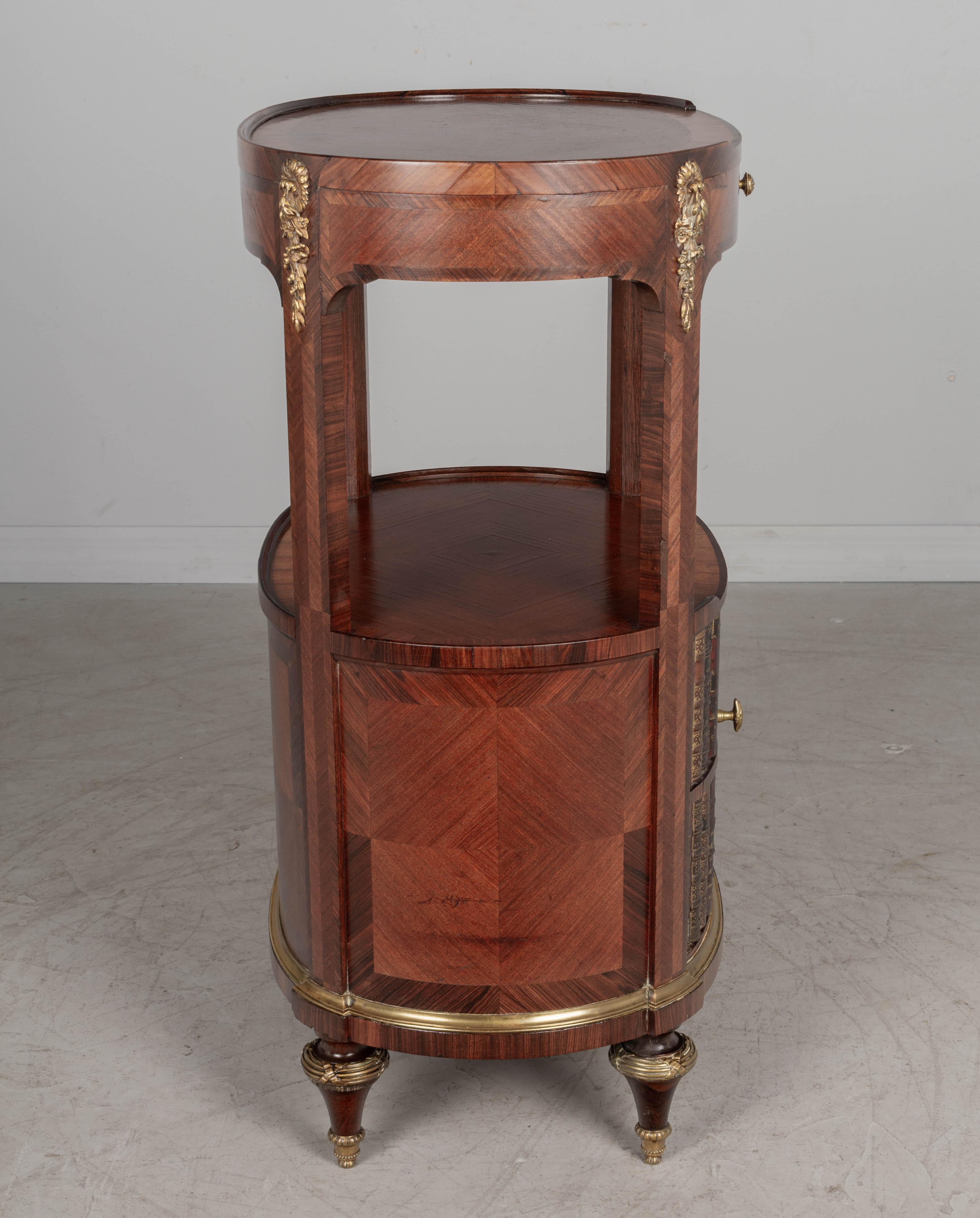 Early 20th c French Louis XVI Style Faux Book Side Table For Sale 1