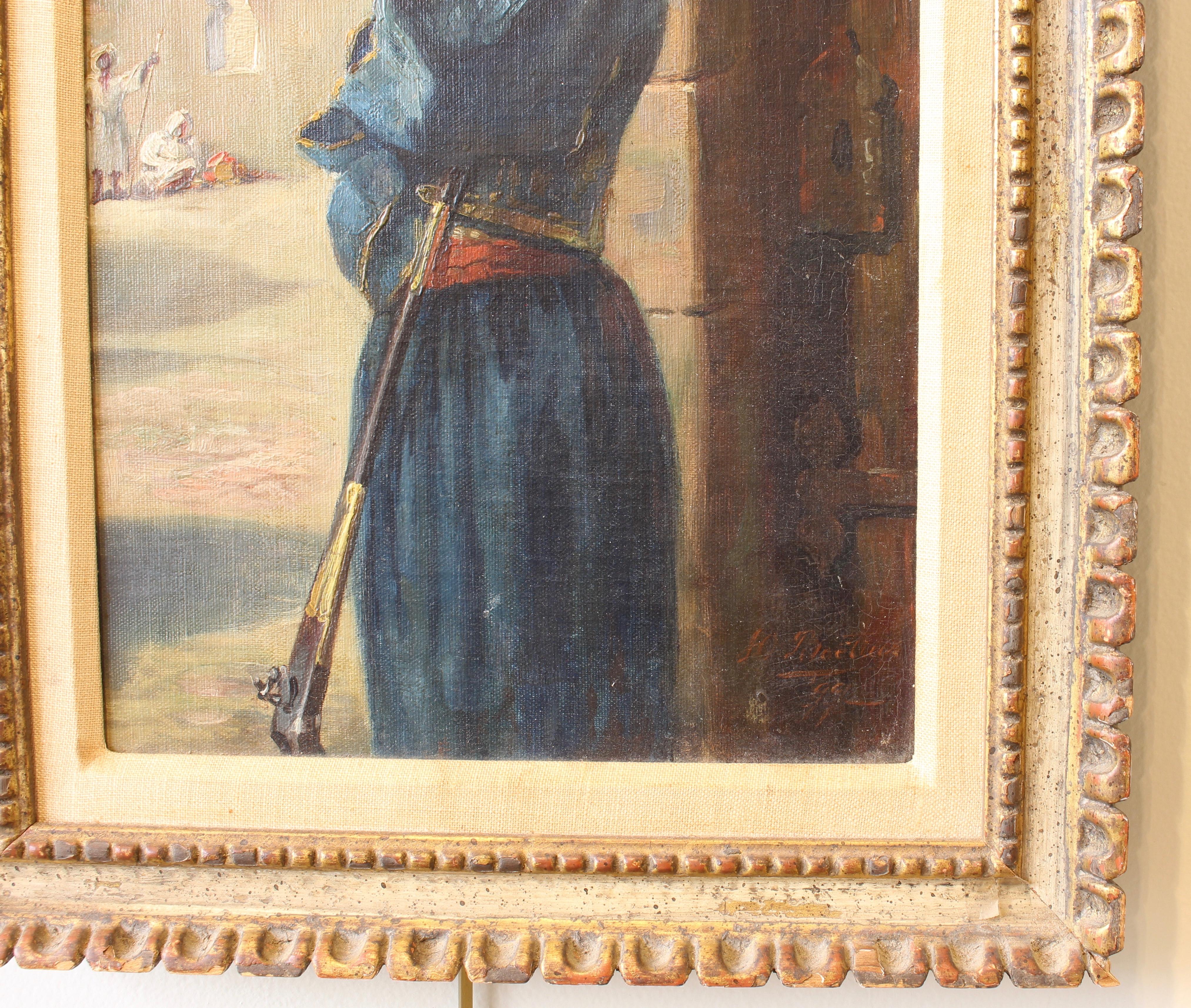 Early 20th Century French Portrait of a Bedouin Soldier 1