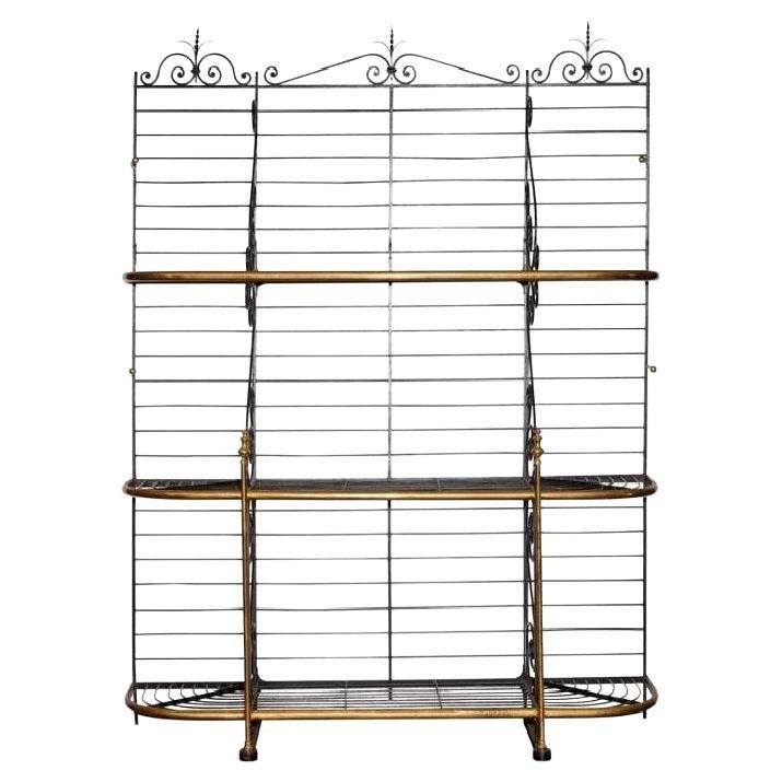 Early 20th C. French Stamped, Iron Boulangerie Stand/ Rack For Sale