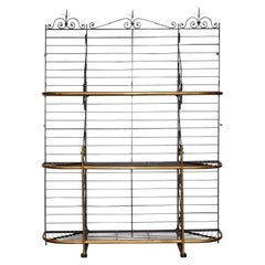 Early 20th C. French Stamped, Iron Boulangerie Stand/ Rack