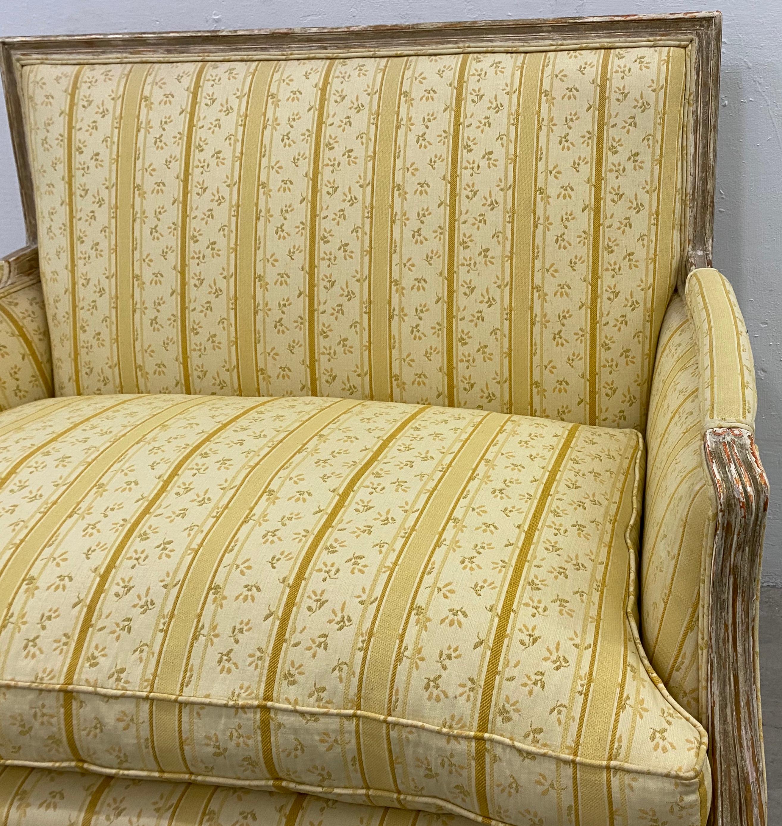 French Provincial Early 20th Century French Style Settee 