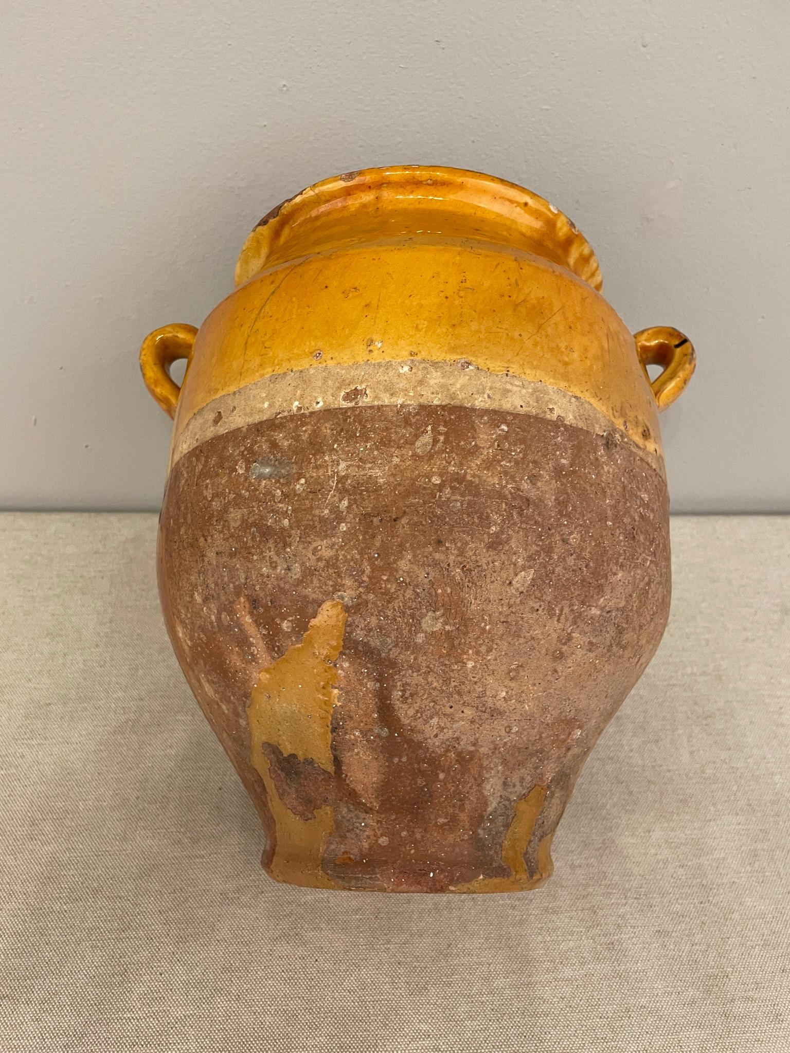 Early 20th C. French Terracotta Vase or Confit Pot For Sale 4