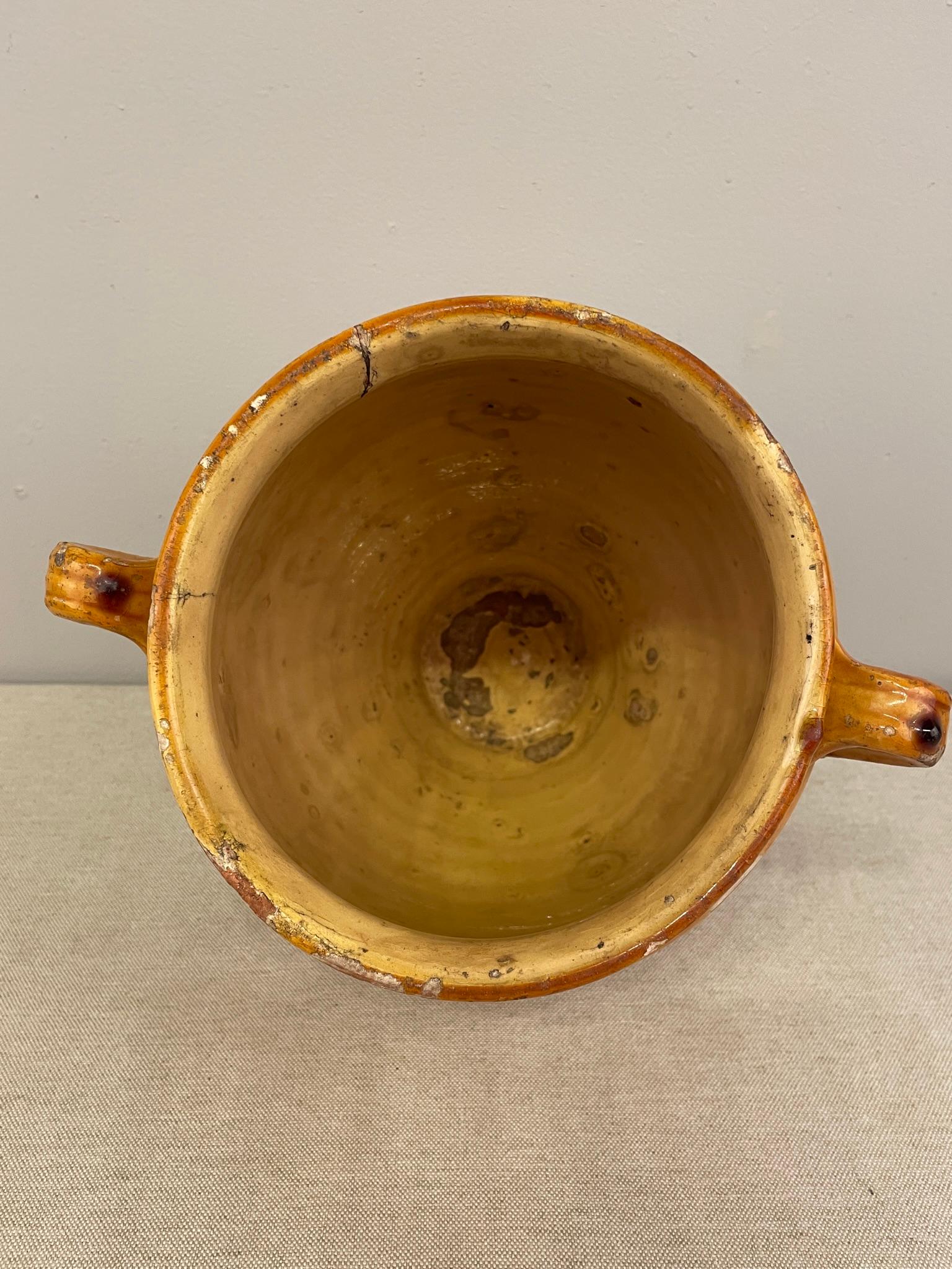 Vase ou pot à confit en terre cuite français du début du XXe siècle en vente 3