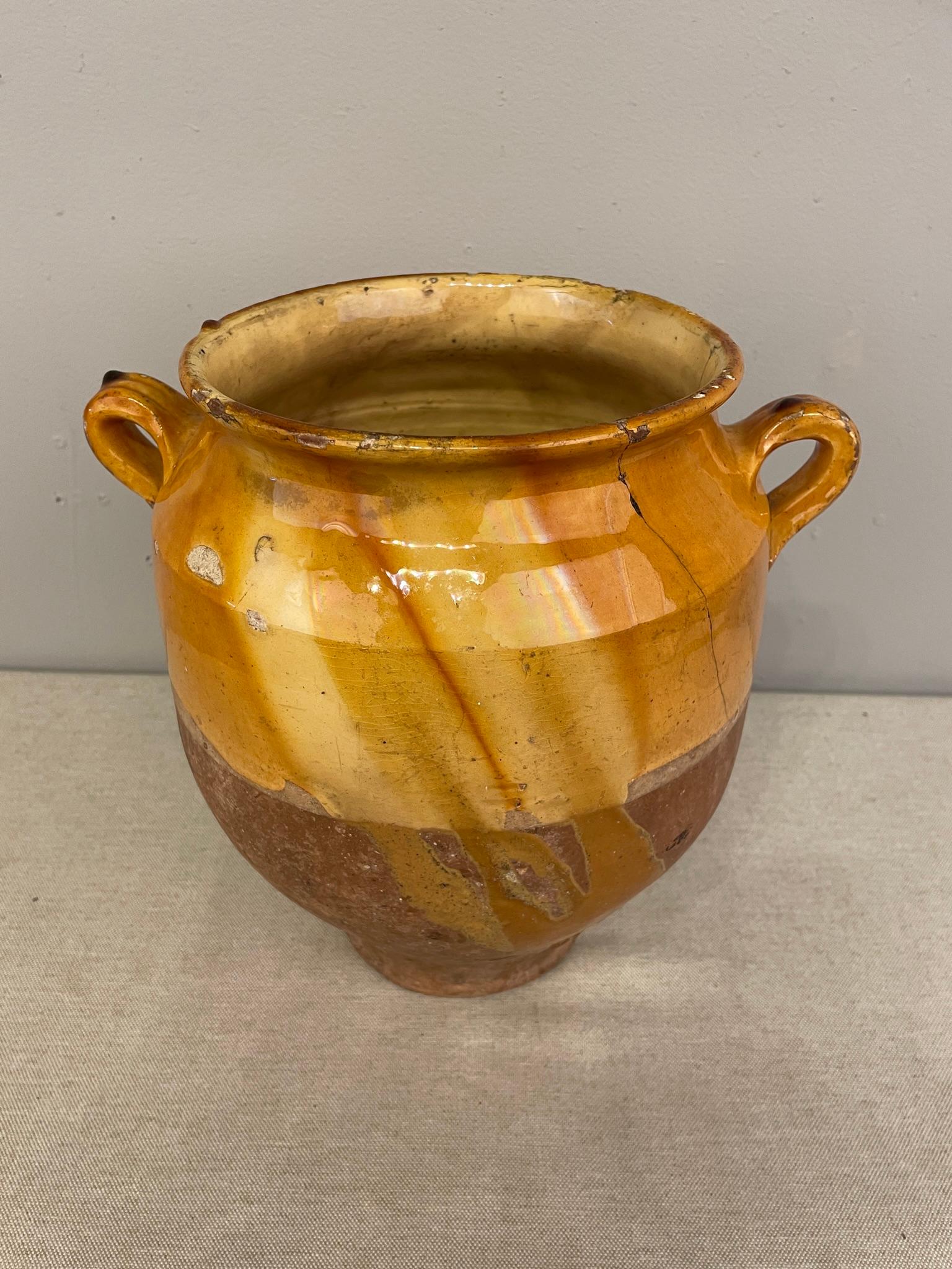 Early 20th C. French Terracotta Vase or Confit Pot For Sale 6