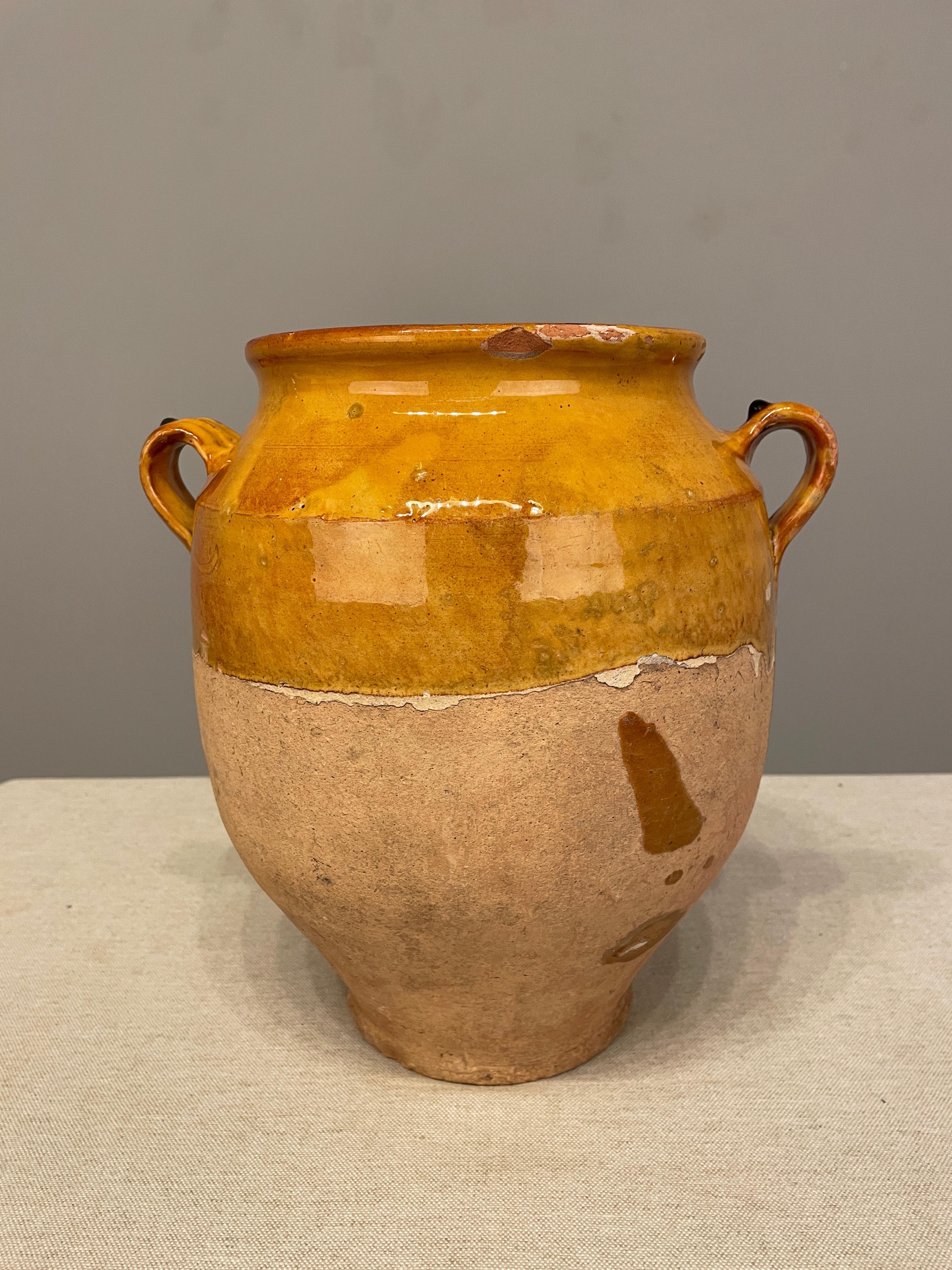 20th Century Early 20th C. French Terracotta Vase or Confit Pot For Sale