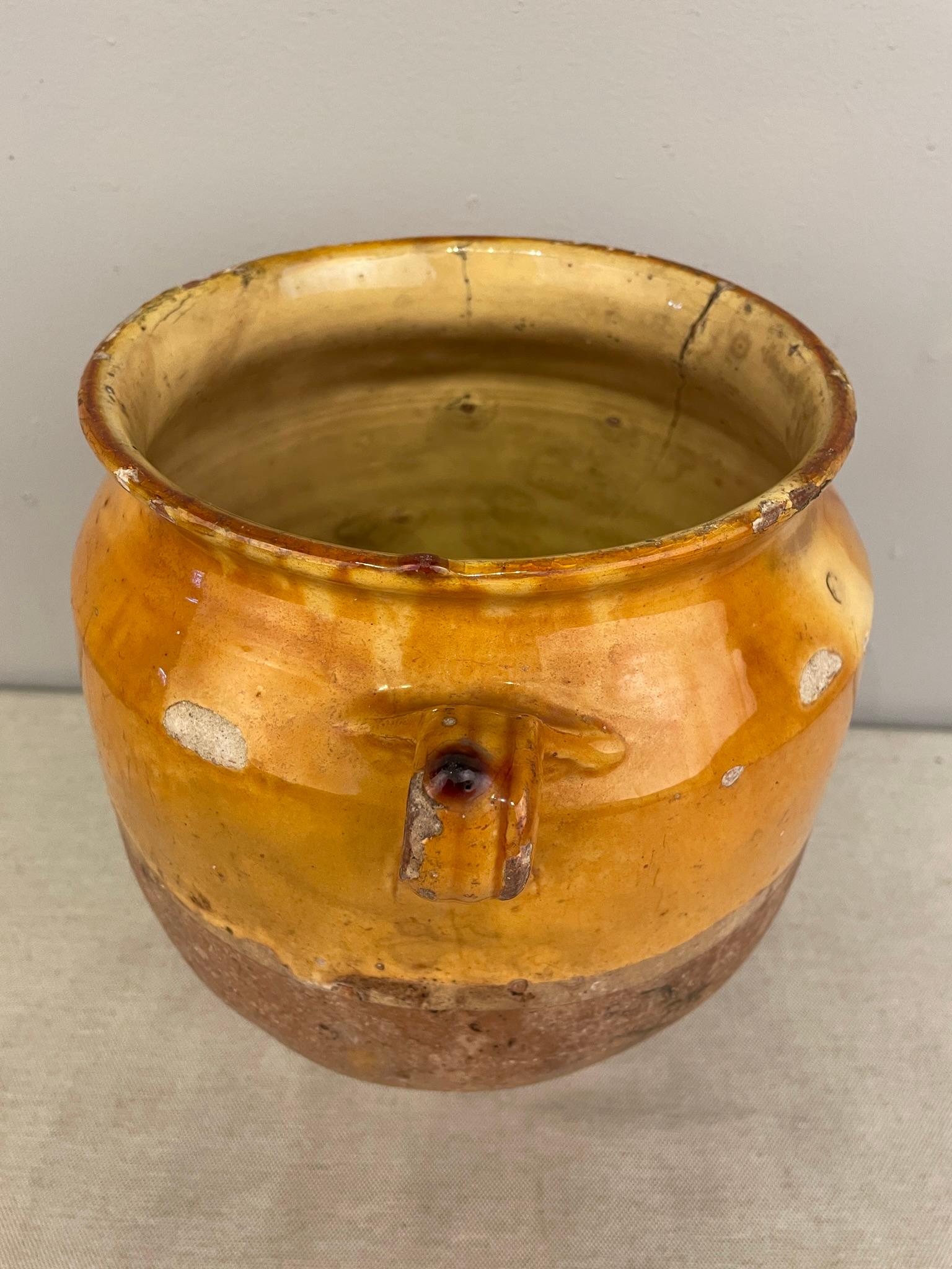 20ième siècle Vase ou pot à confit en terre cuite français du début du XXe siècle en vente