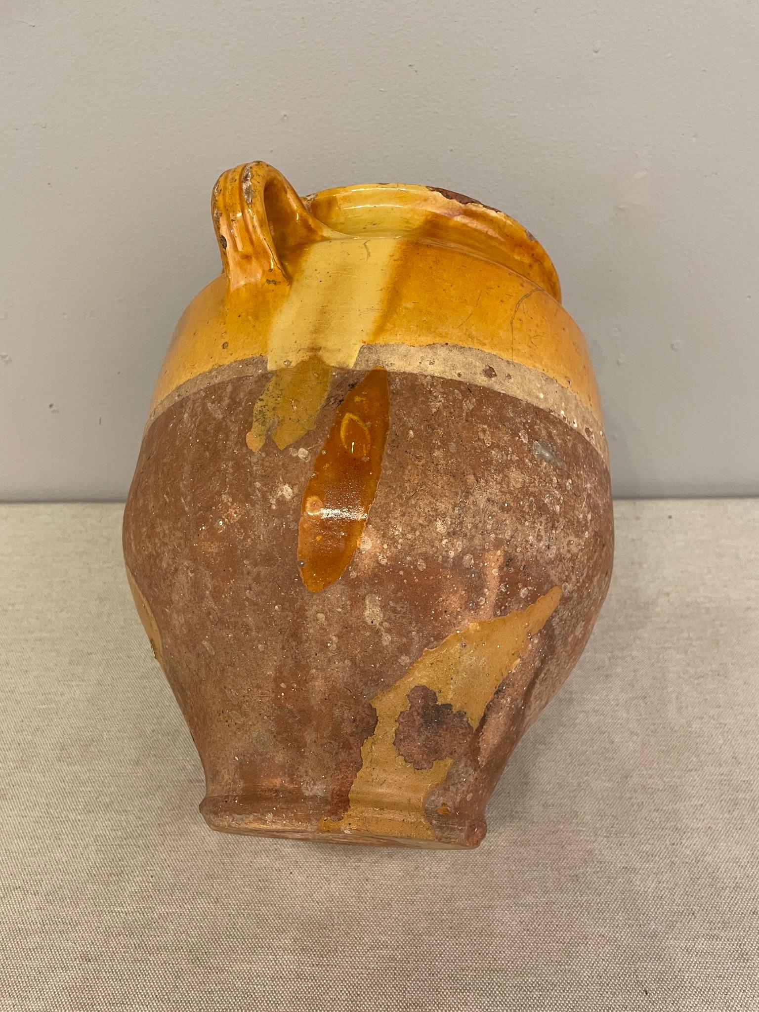 Early 20th C. French Terracotta Vase or Confit Pot For Sale 3