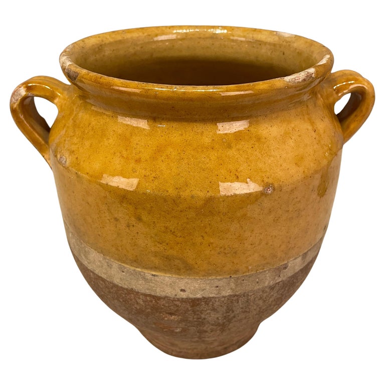 Early 20th c. French Terracotta Vase or Confit Pot For Sale