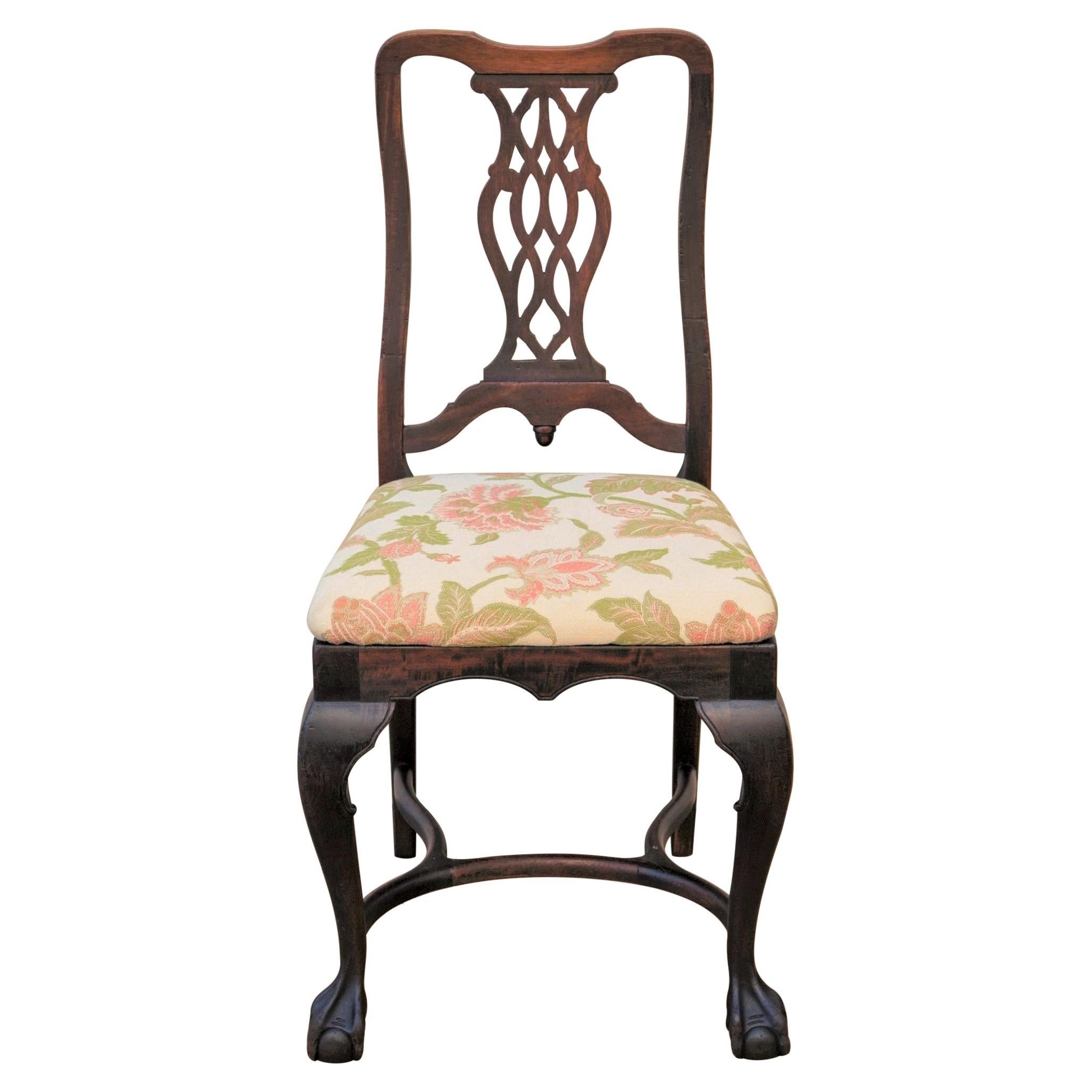 Early 20th C George II Style Carved Walnut Chair by Brower 7