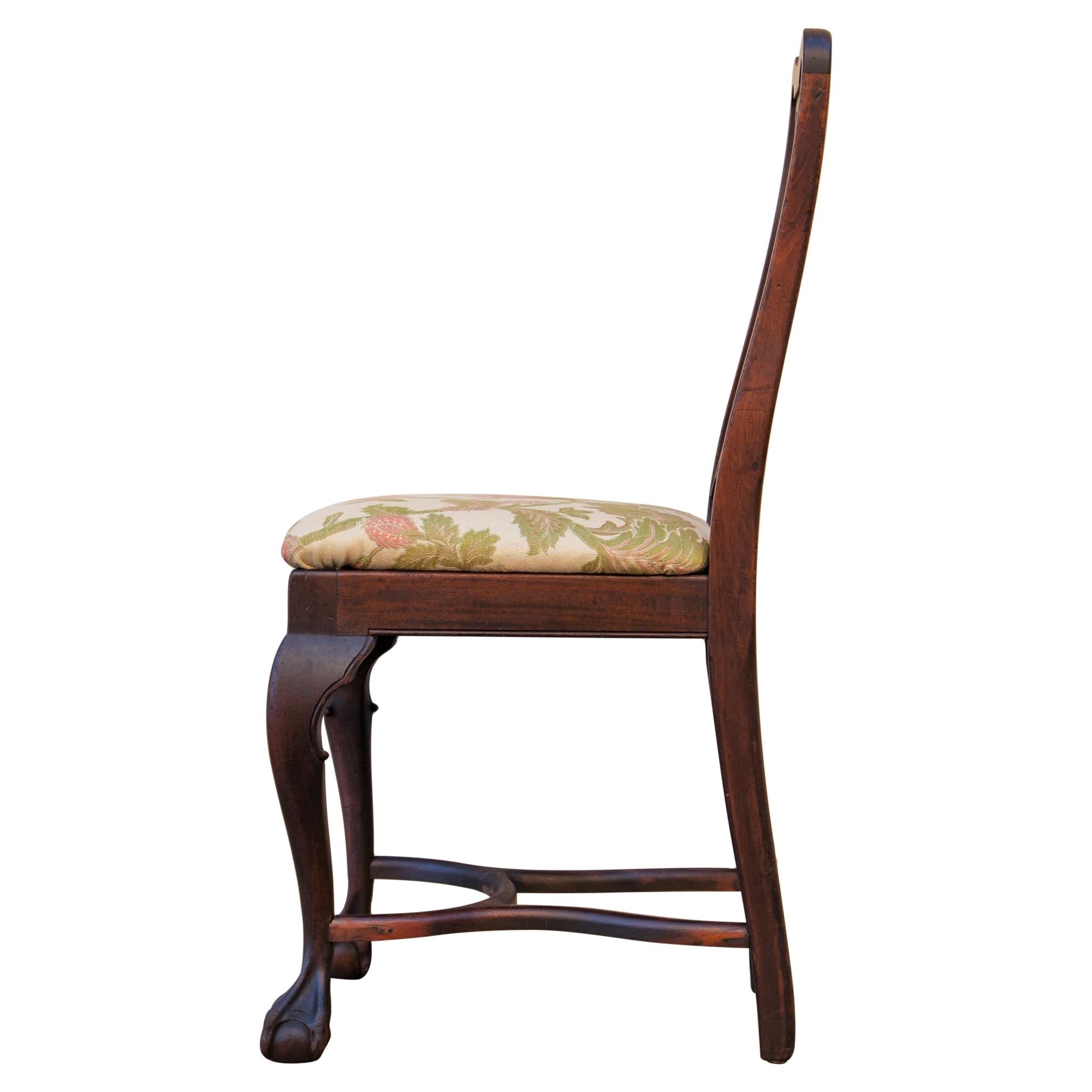 Early 20th C George II Style Carved Walnut Chair by Brower 2
