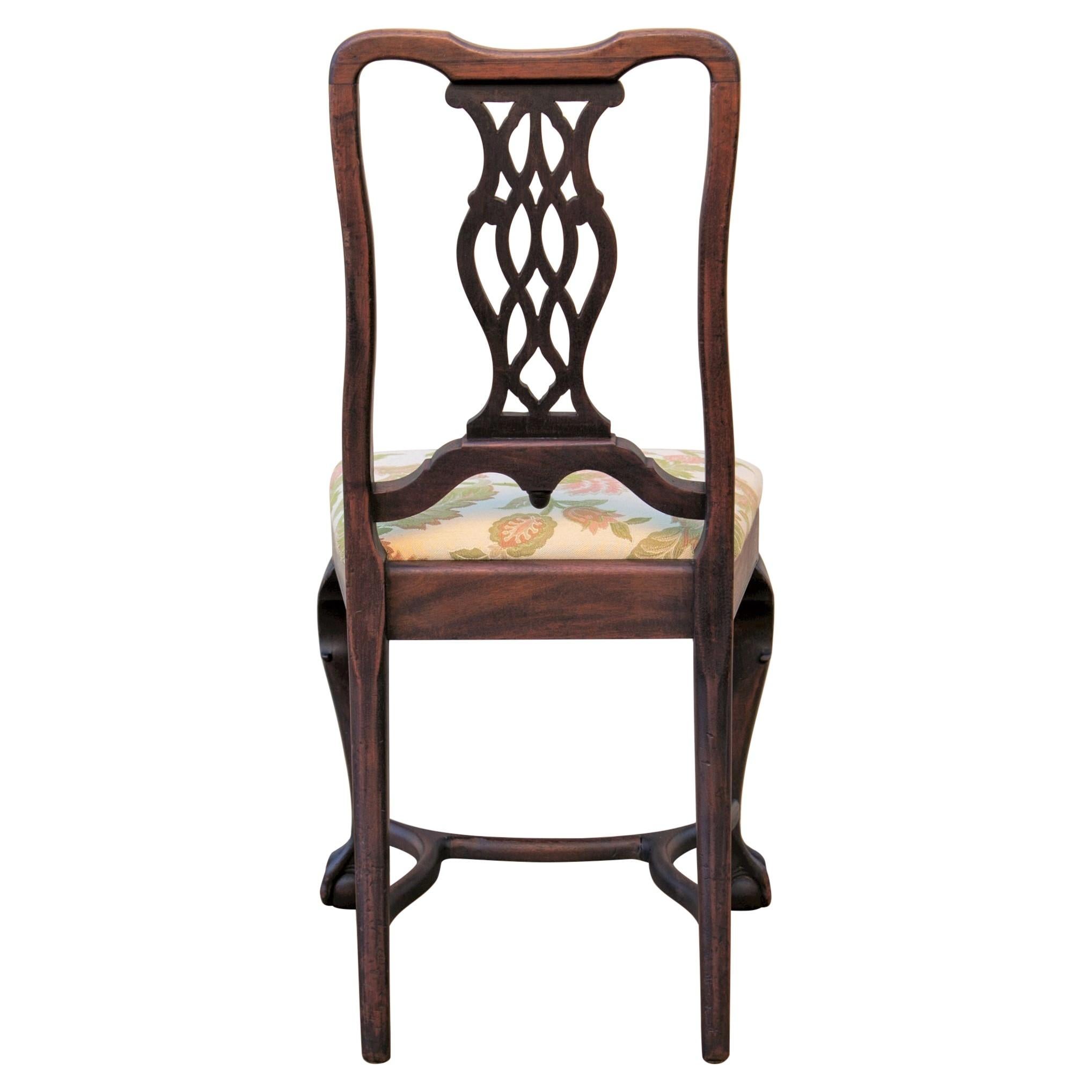 Early 20th C George II Style Carved Walnut Chair by Brower 3
