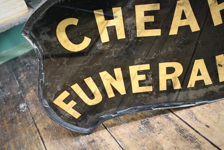 Gilt Verre glomis Cheap Funerals Trade Shop Sign Oliver Twist For Gilt verre glomis cheap funerals trade shop sign oliver twist for