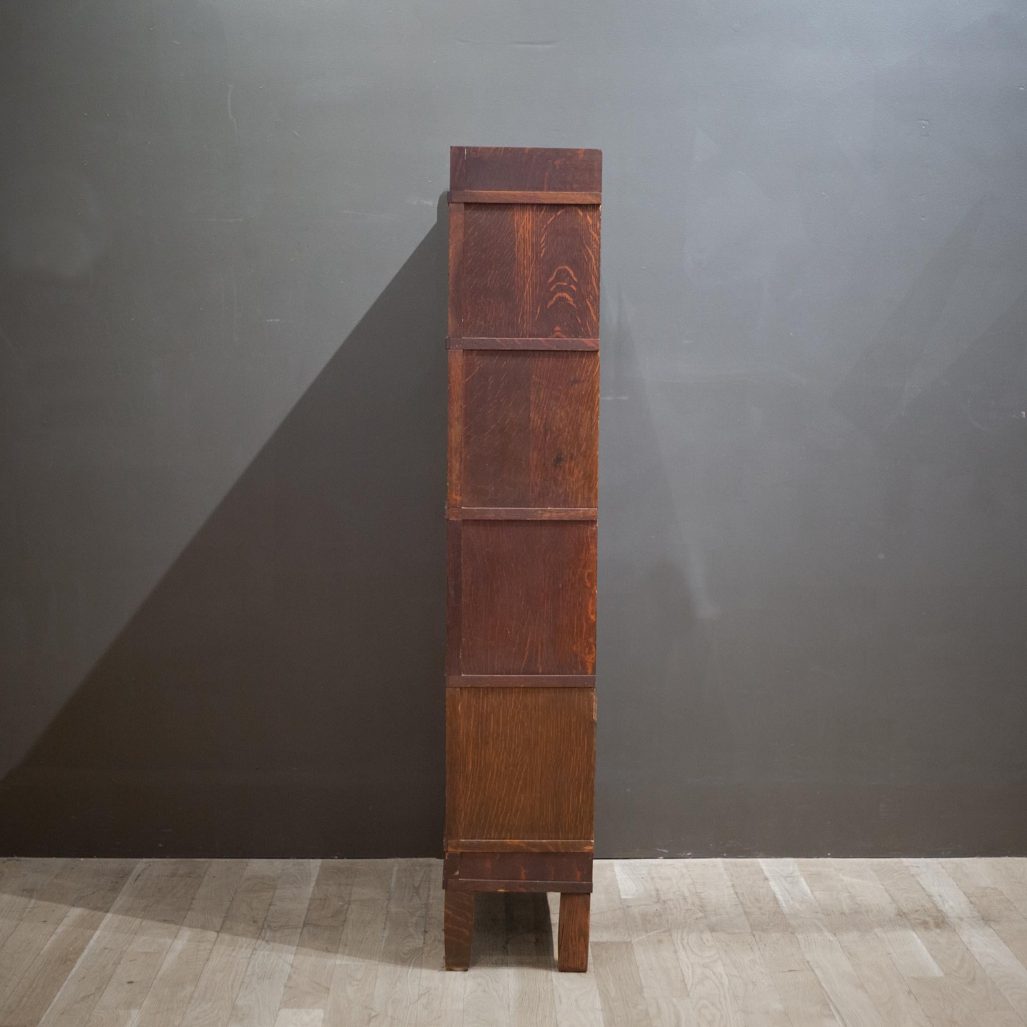 Early 20th C. Globe-Wernicke 4 Stack Lawyer's Bookcase, c.1910-1920 In Good Condition In San Francisco, CA