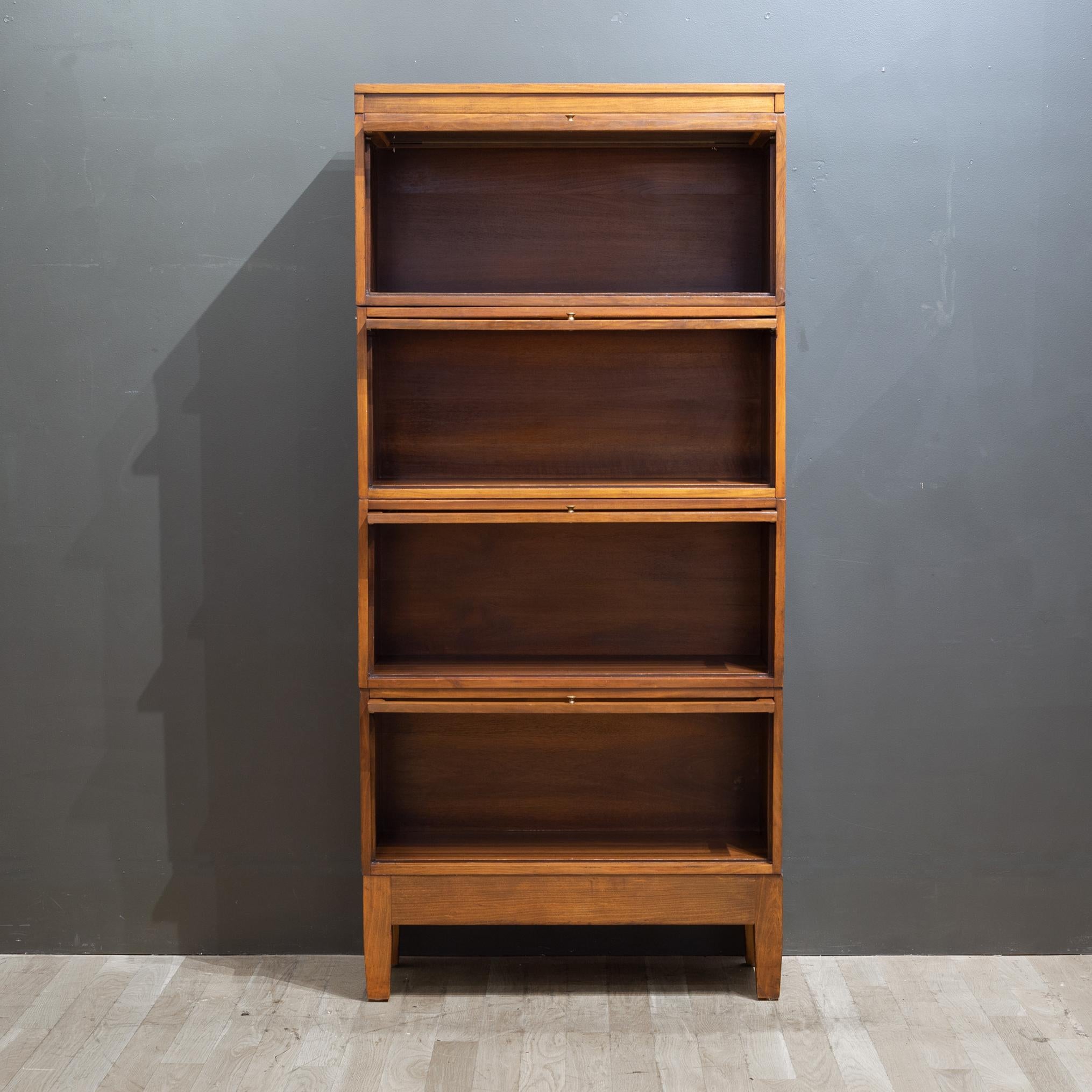 Early 20th C. Globe-Wernicke 4 Stack Lawyer's Bookcase C.1940 In Good Condition In San Francisco, CA