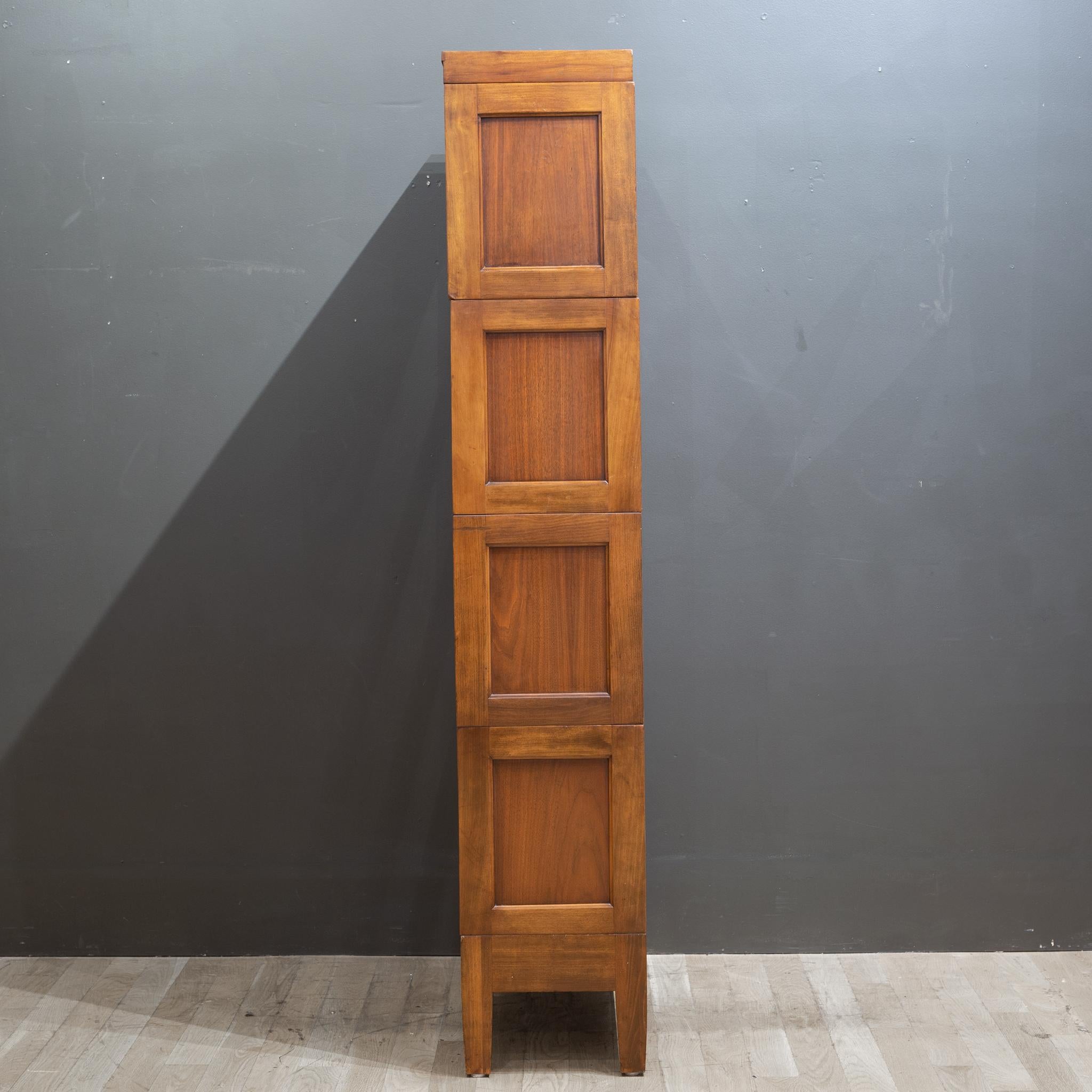 20th Century Early 20th C. Globe-Wernicke 4 Stack Lawyer's Bookcase C.1940