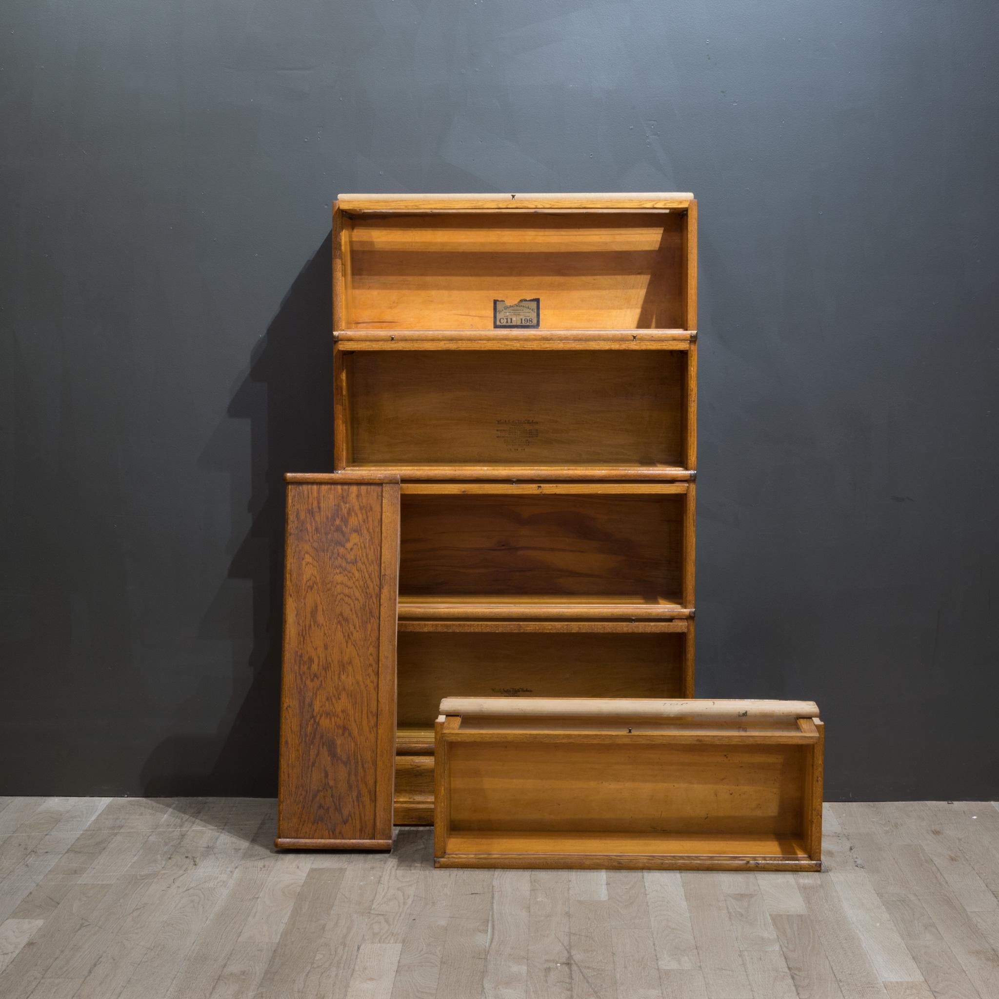 Early 20th C. Globe-Wernicke 5 Stack Lawyer's Bookcase c.1890 5