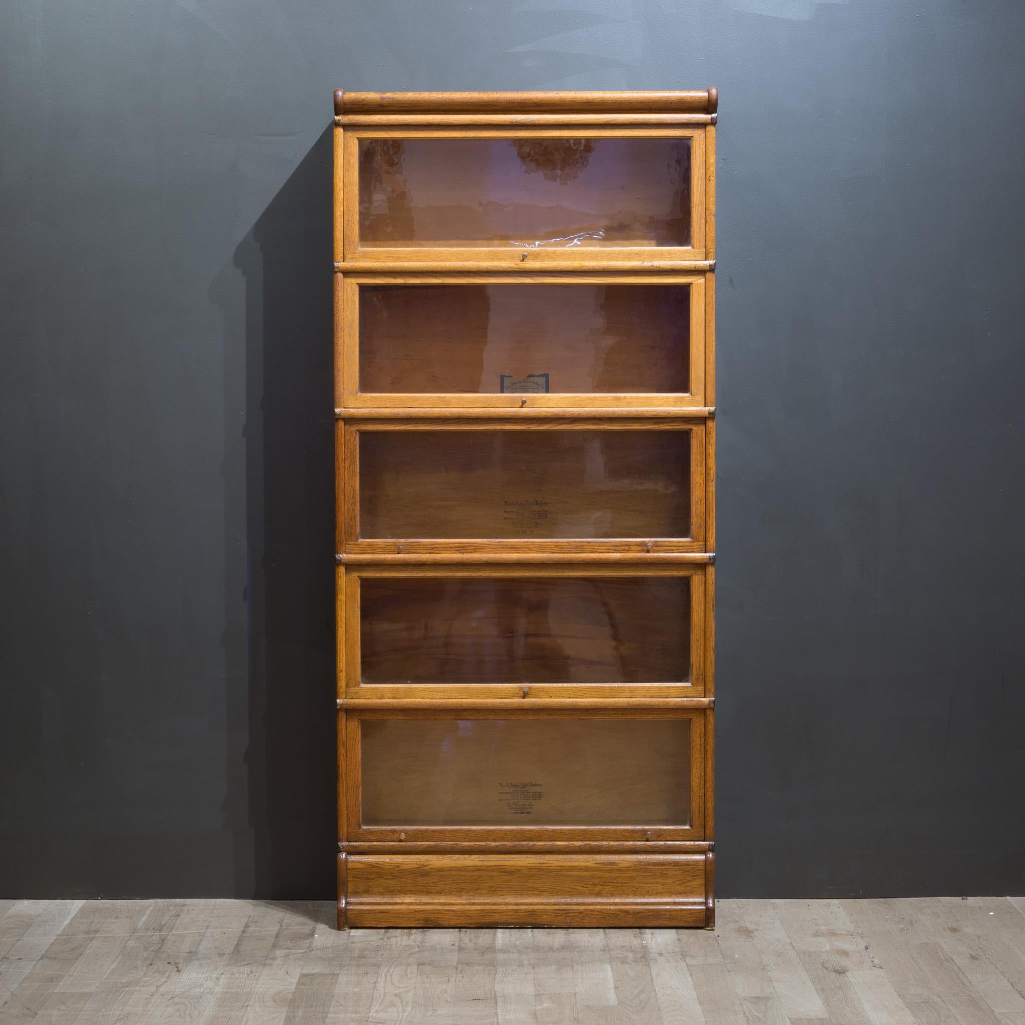 Early 20th C. GlobeWernicke 5 Stack Lawyer's Bookcase c.1890 For Sale