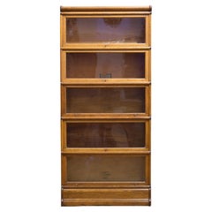 Early 20th C. Globe-Wernicke 5 Stack Lawyer's Bookcase c.1890